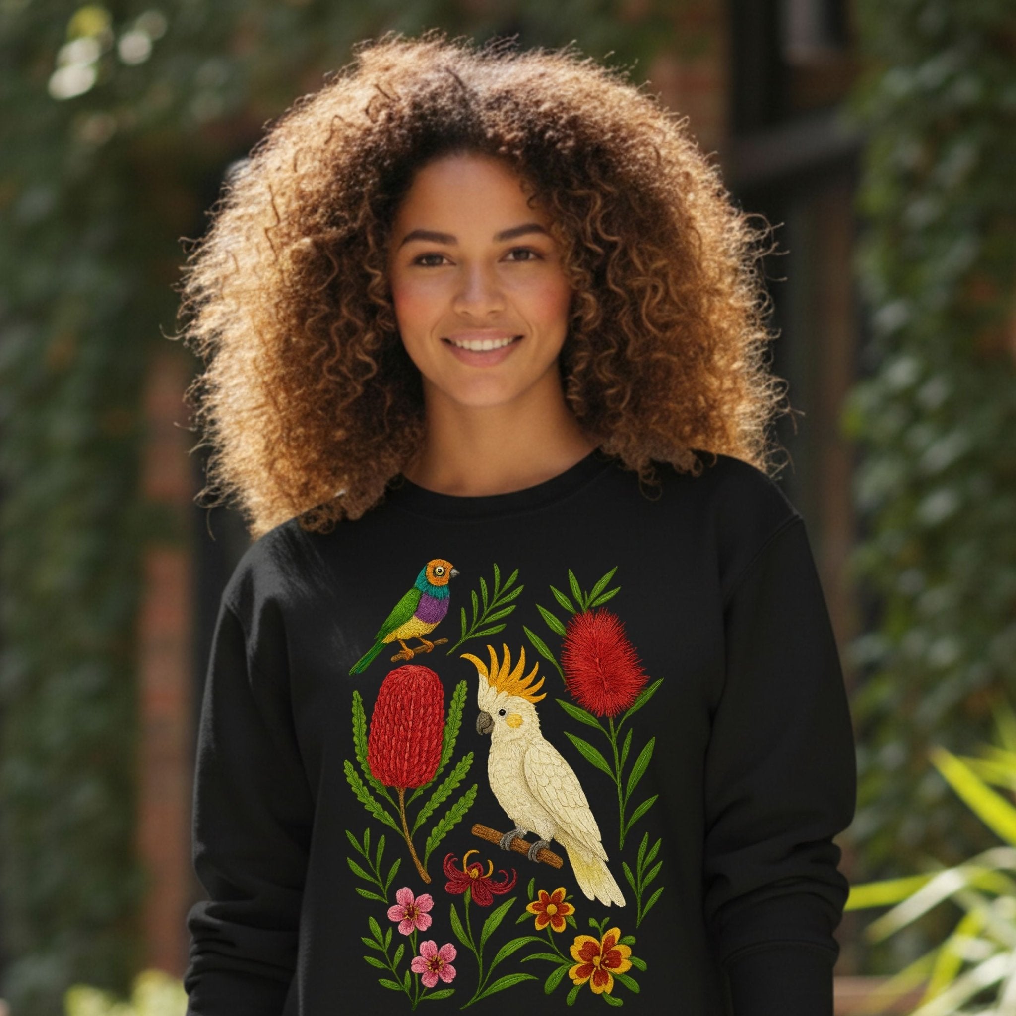 Cockatoo Banksia Sweatshirt - Craig Michael Design