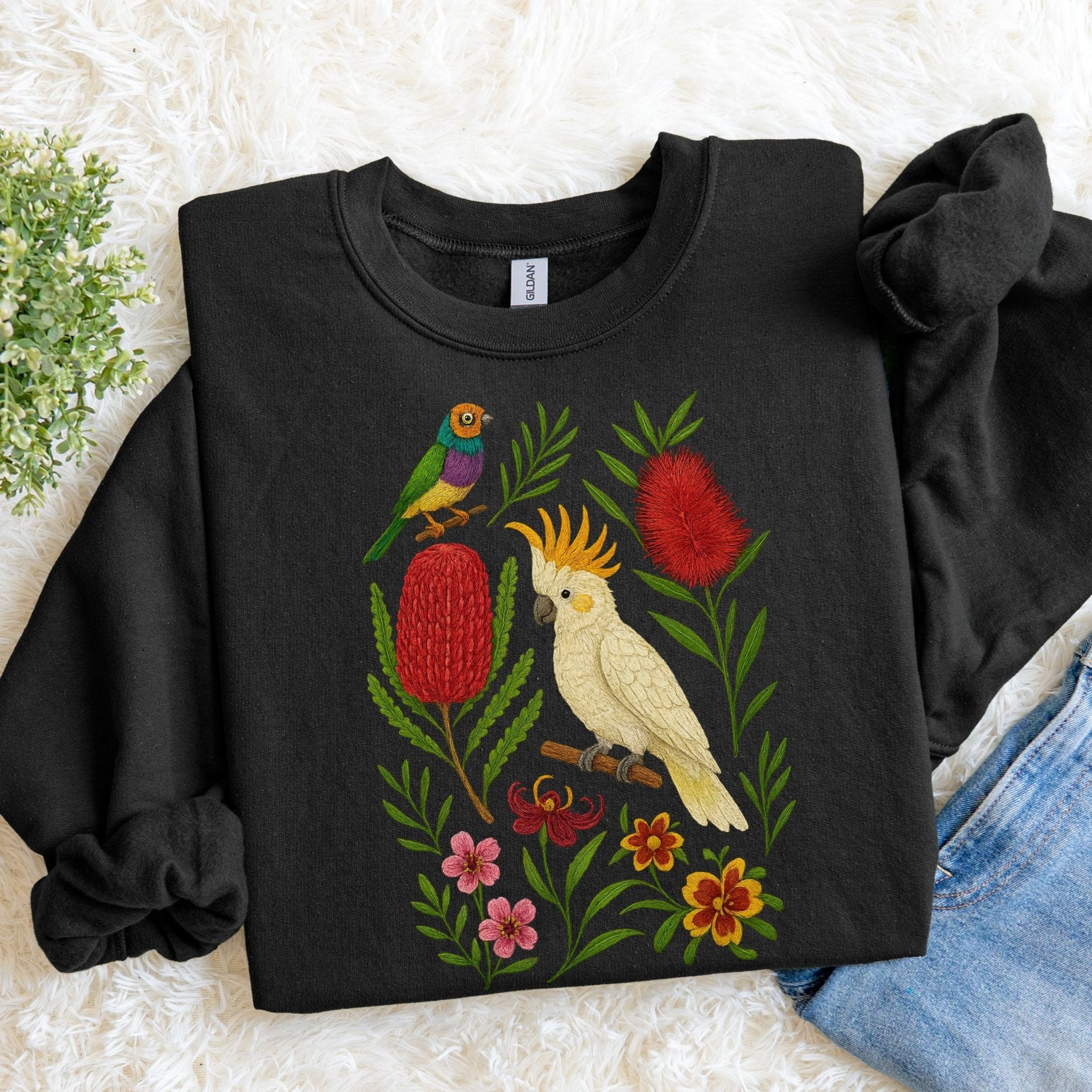 Cockatoo Banksia Sweatshirt - Craig Michael Design