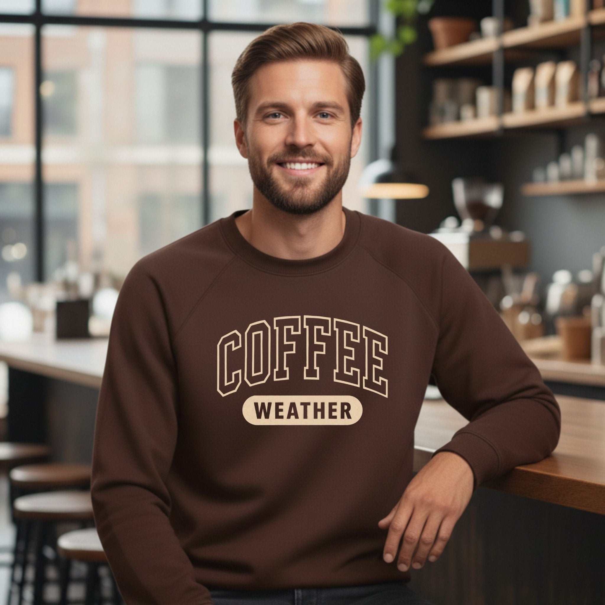 Coffee Weather Retro Sweatshirt - Craig Michael Design