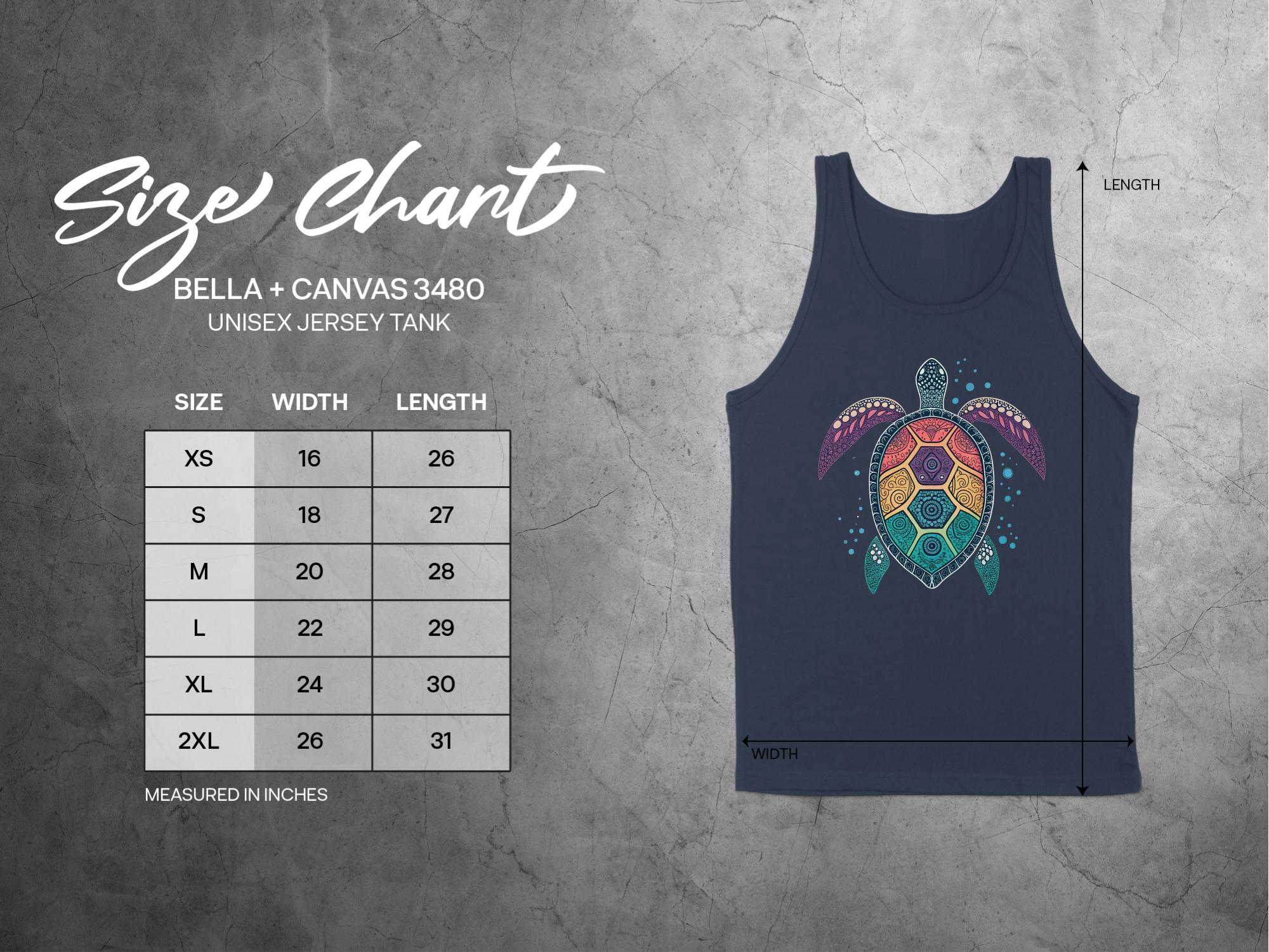 Colorful Sea Turtle Tank Top, Great Barrier Reef Inspired Shirt, Marine Life Graphic Tee, Australia Inspired Apparel, Beachwear - Craig Michael Design