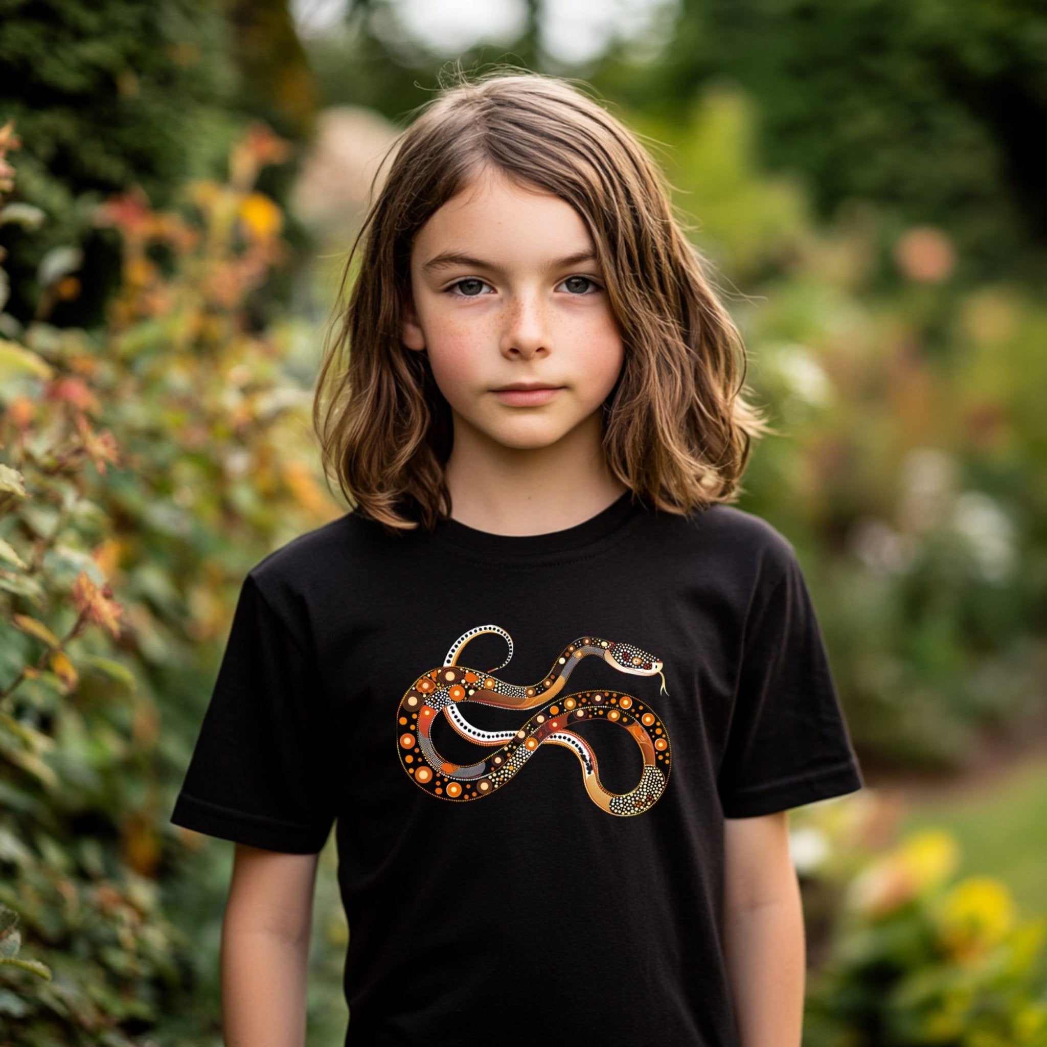 Colorful Snake Design T-Shirt, Artistic Snake Tee, Unique Snake Art Shirt, Vibrant Serpent Illustration Tee, Graphic Snake Print Top - Craig Michael Design