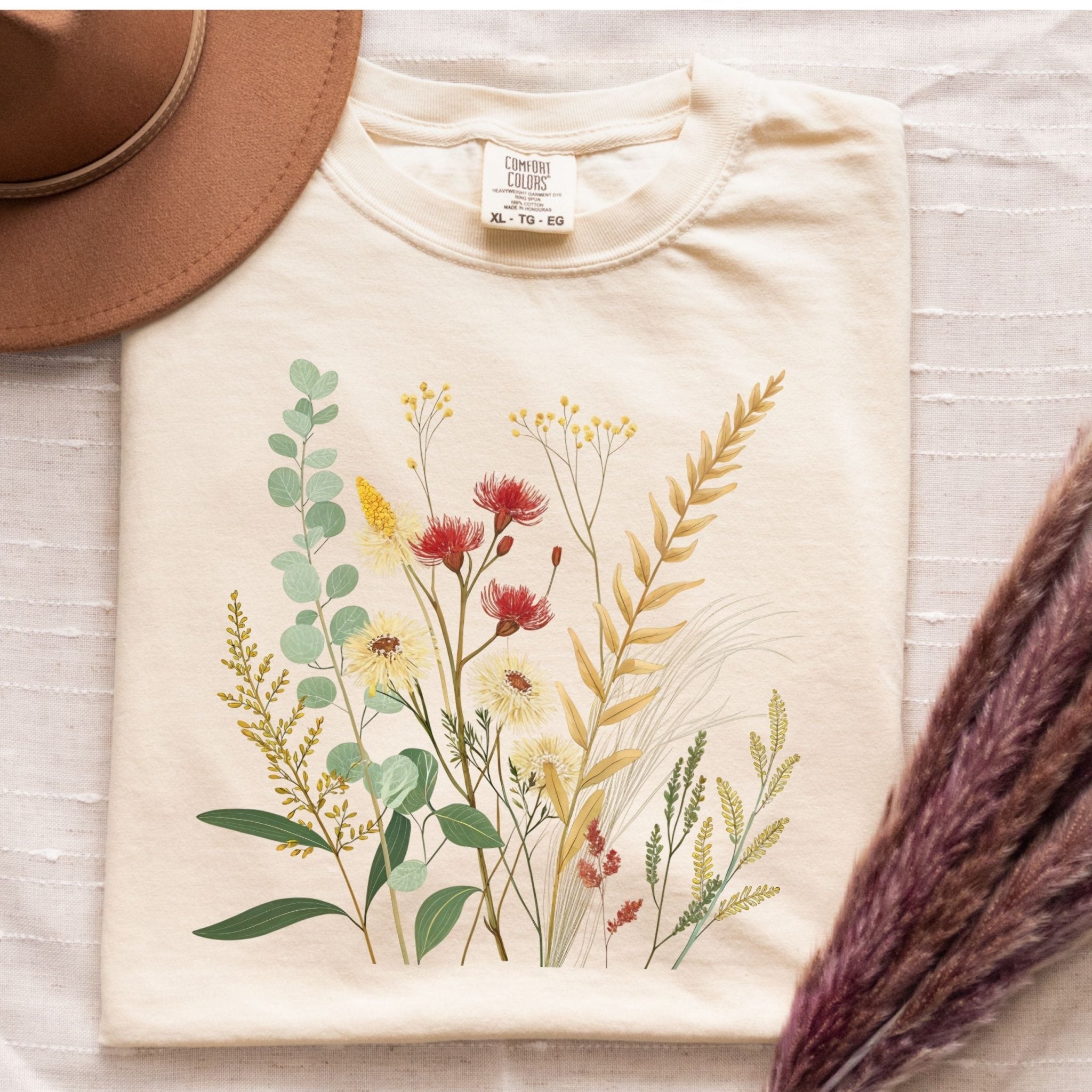 Cottagecore Botanical Flowers T-Shirts, Floral Design, Unique T-Shirts, Aesthetic T-Shirts, Plant T-Shirts, Nature T-Shirts, Trending Tee - Craig Michael Design
