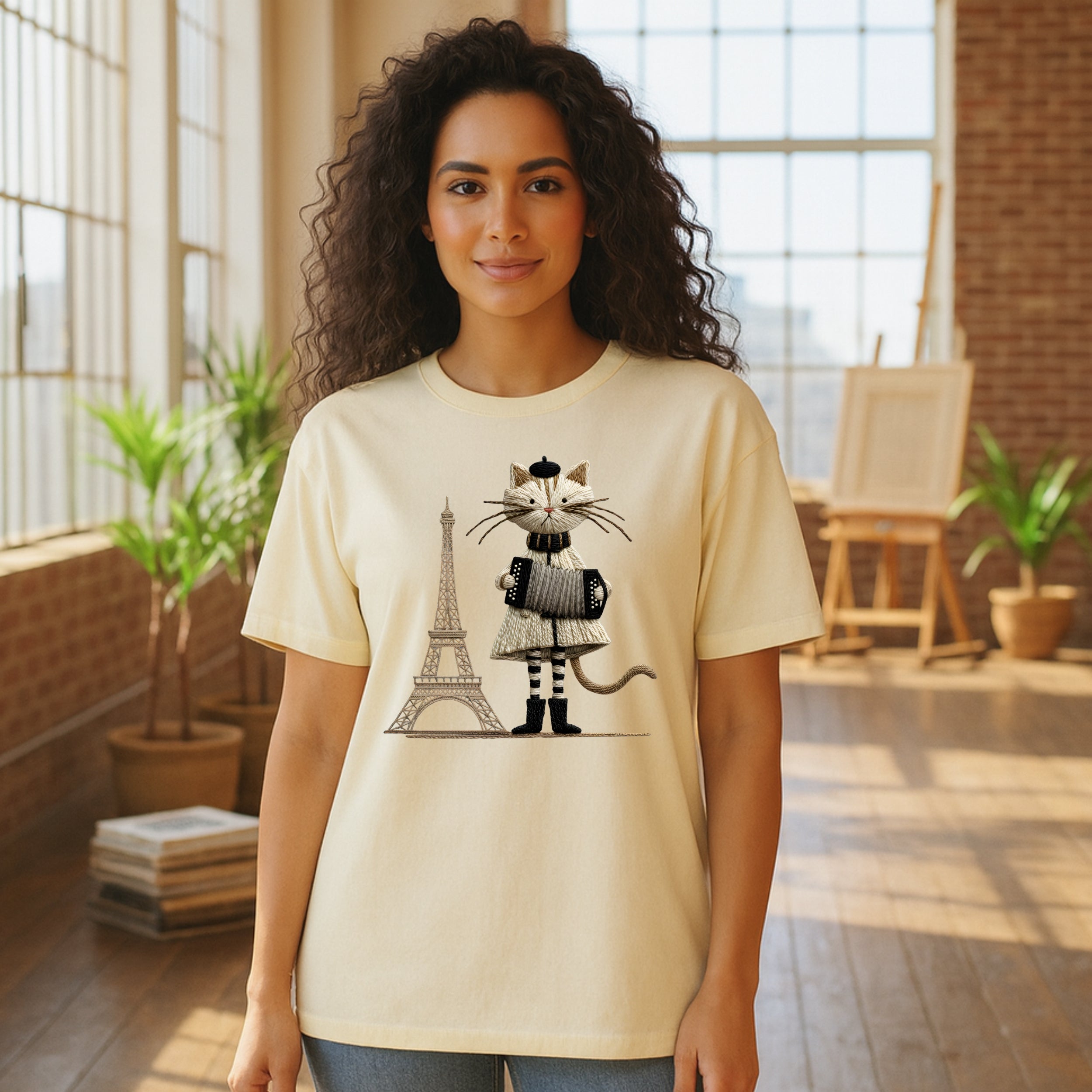 Paris Kitty T-Shirt – L’Accordéon