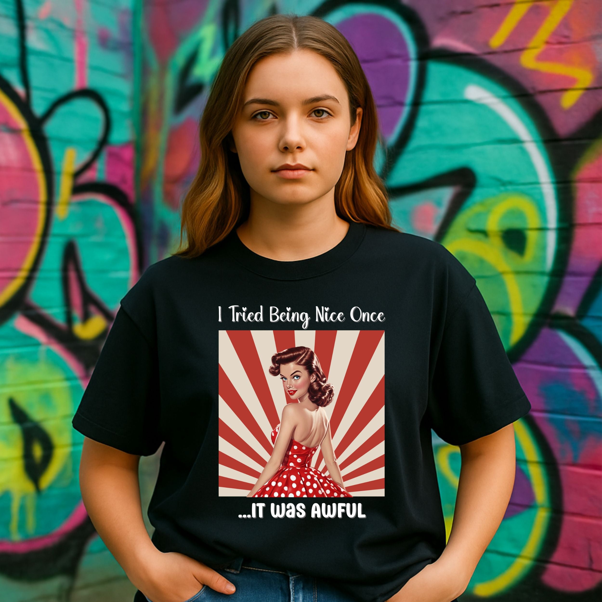 I Tried Being Nice Once It Was Awful Graphic Shirt product