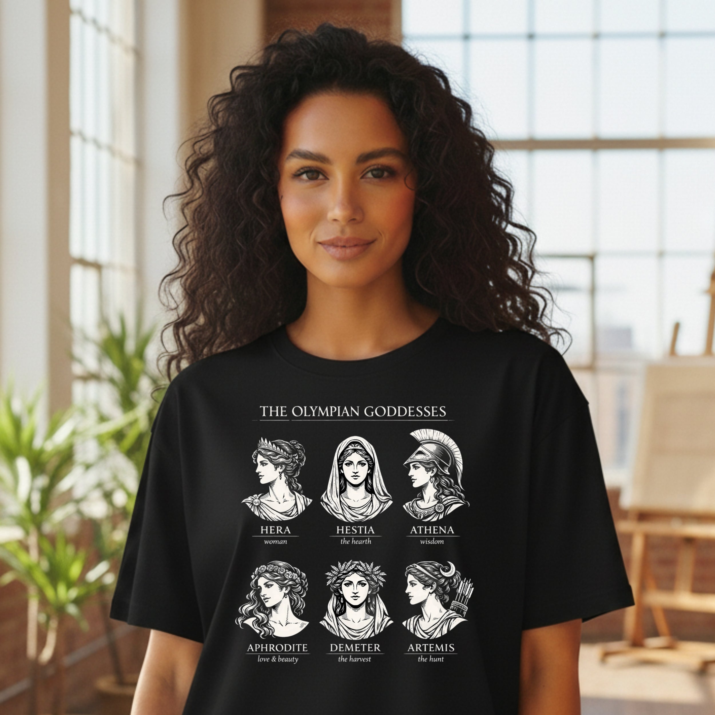 The Olympian Goddesses Graphic T-Shirt for Mythology Fans