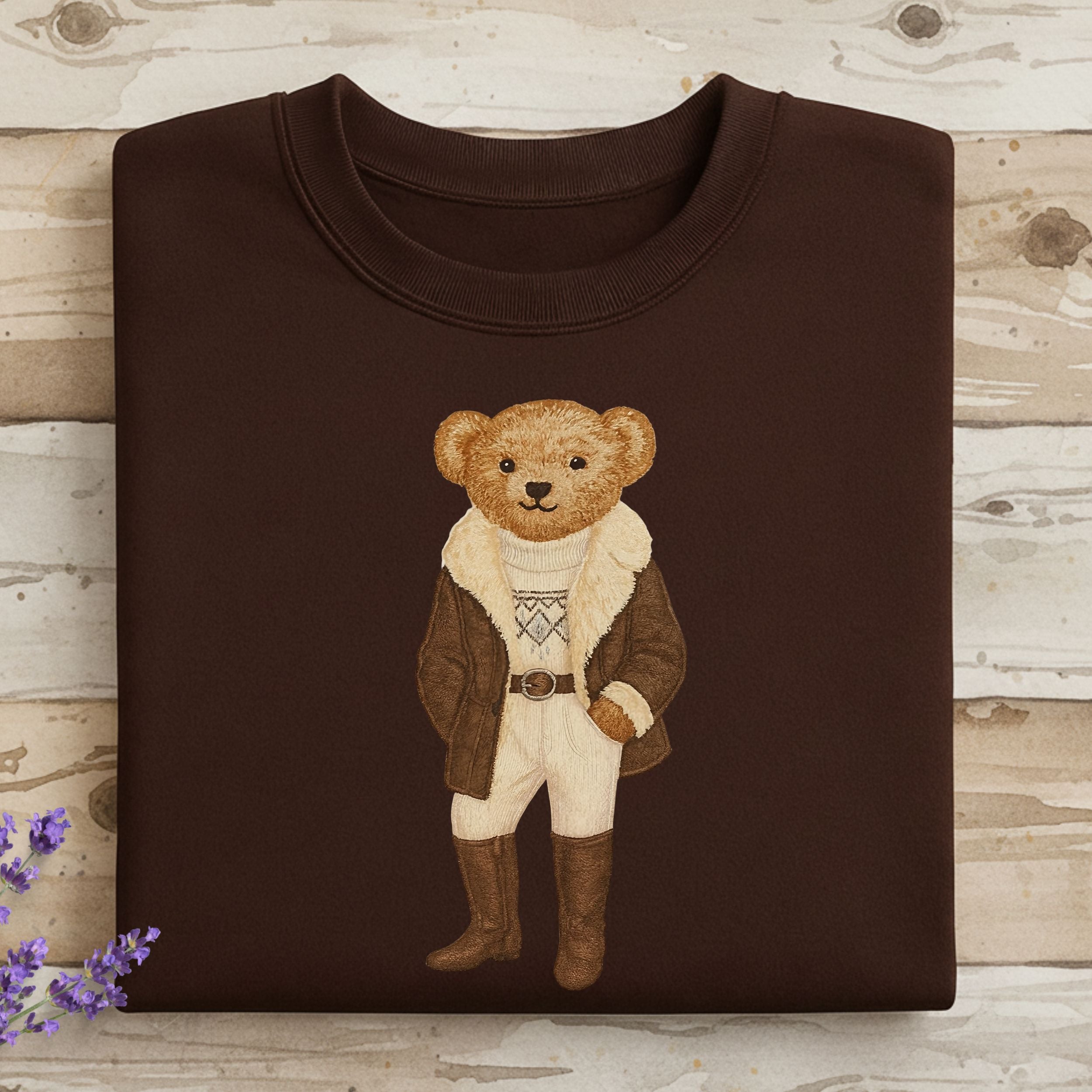 Chic Bear in Stylish Outfit Graphic Tee Product