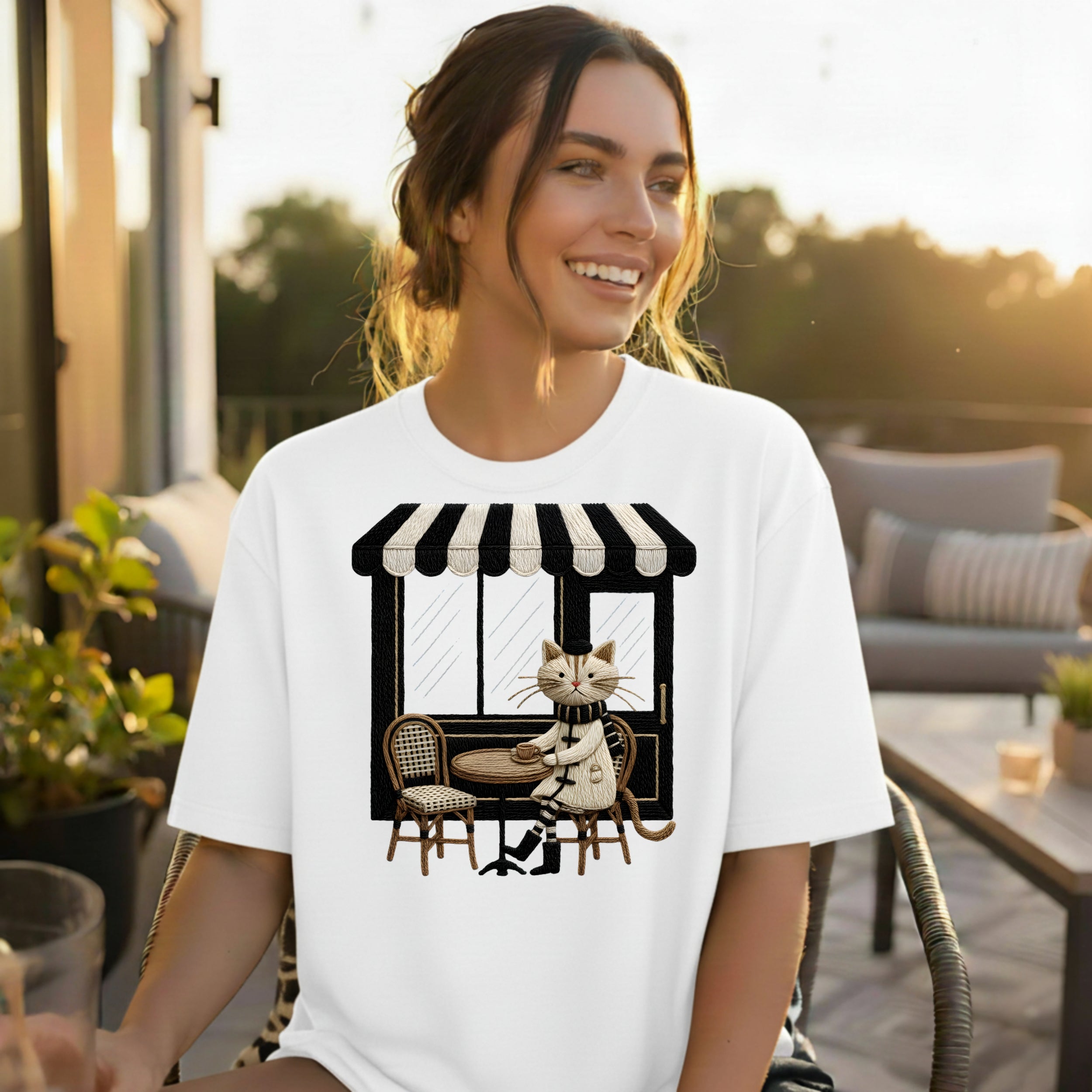 Paris Kitty T-Shirt – Le Café Parisien