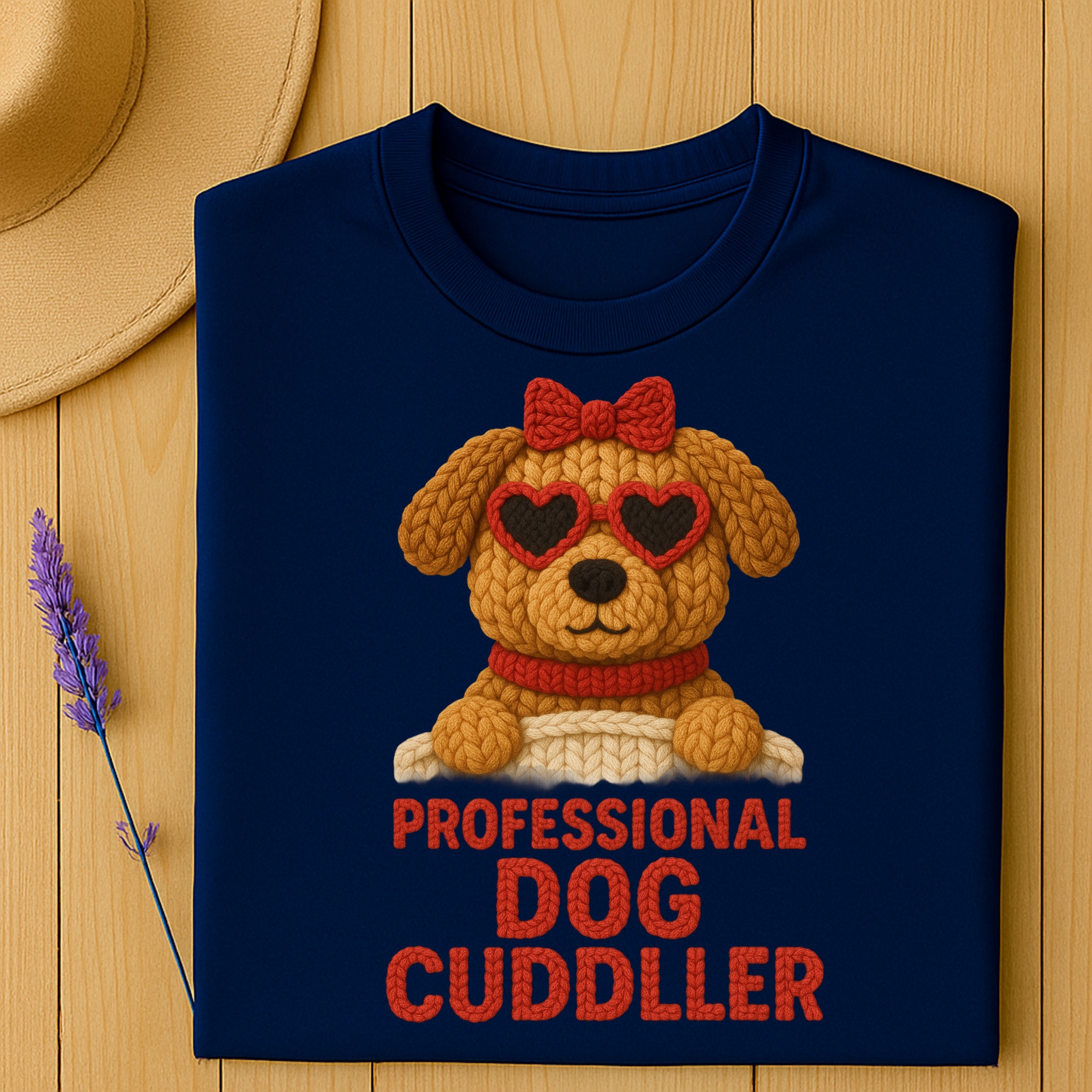 Professional Dog Cuddler Shirt with Cute Puppy Design