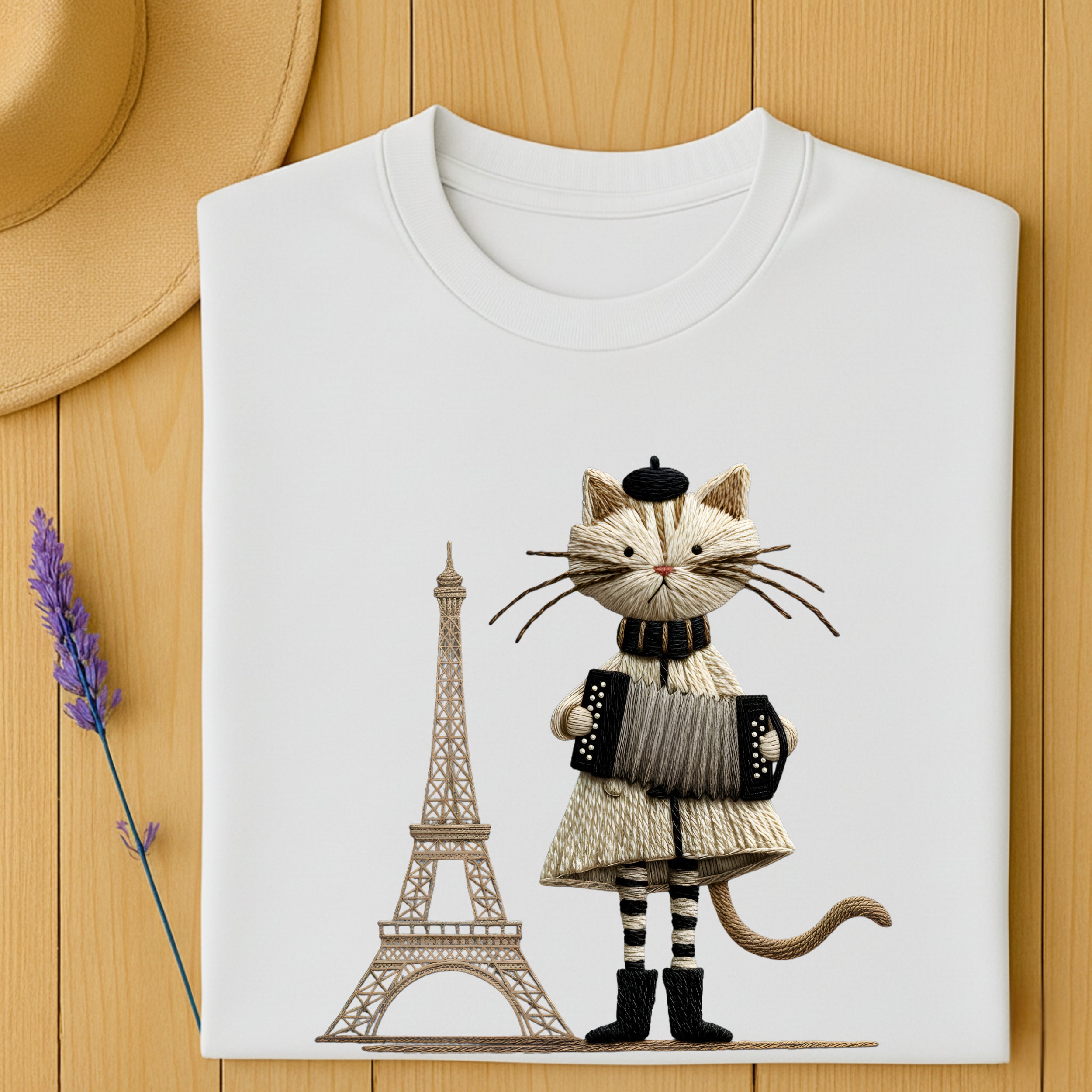 Paris Kitty T-Shirt – L’Accordéon