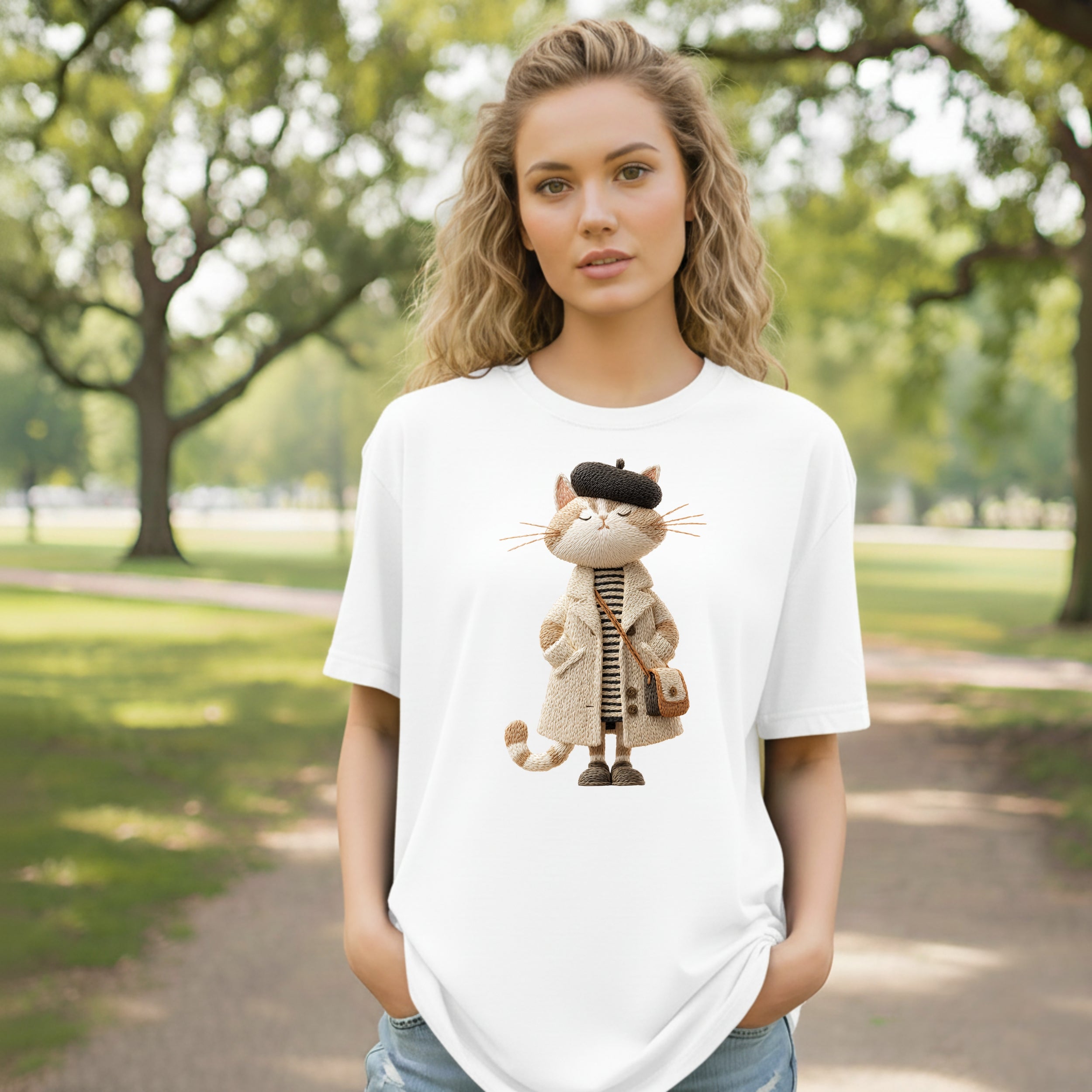 Paris Dame T-Shirt – L’Élégance à Paris