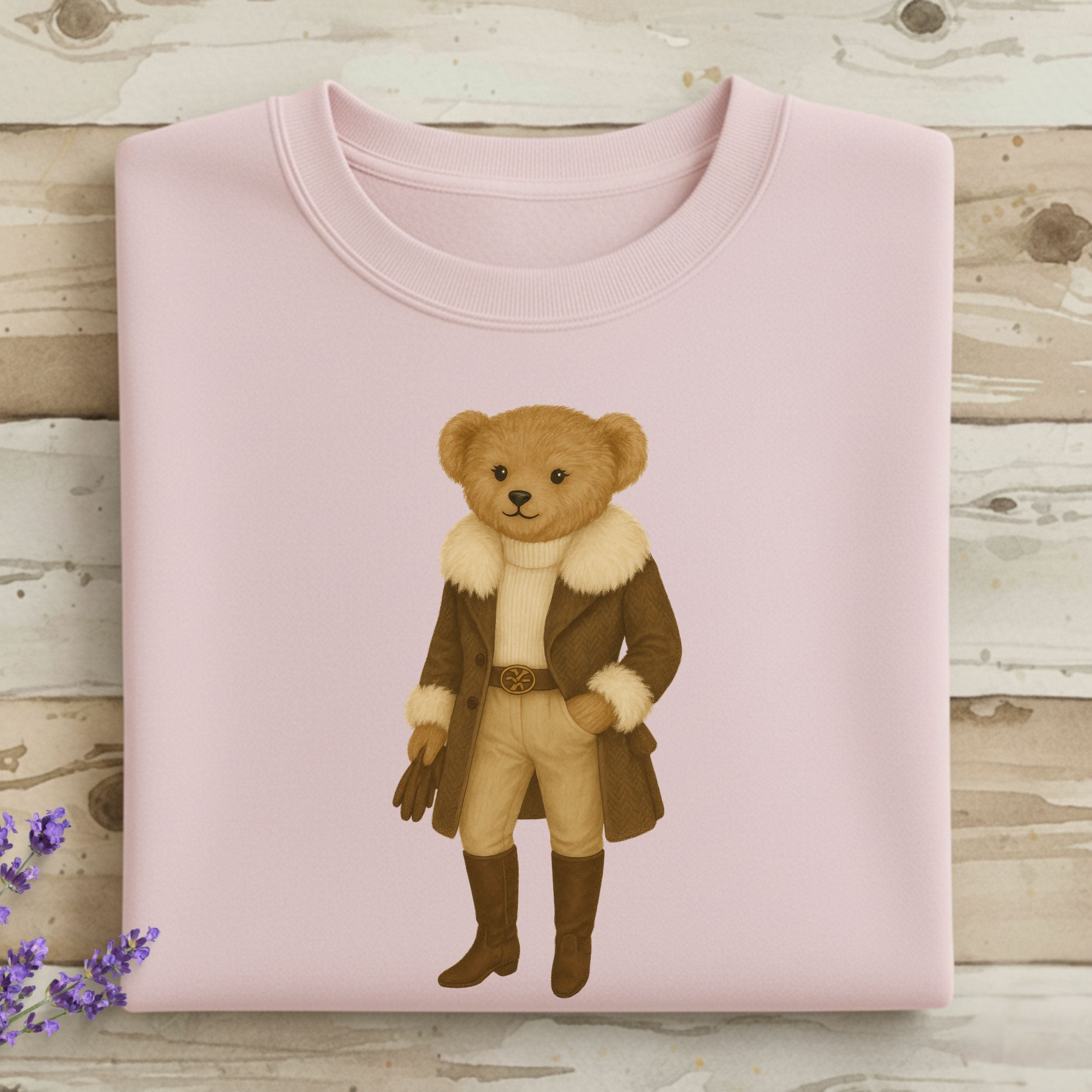 Cute Bear Dressed in Stylish Clothes Sweatshirt