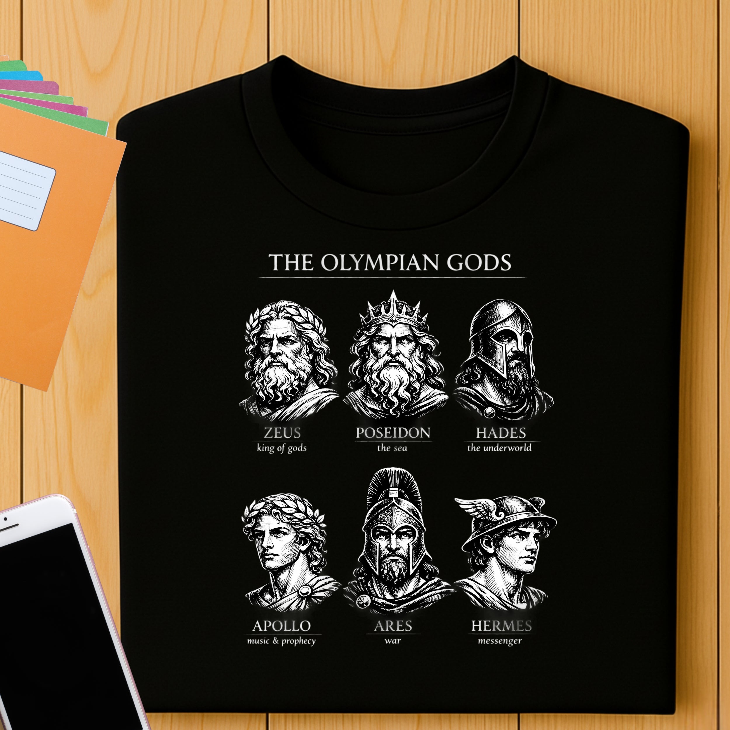 The Olympian Gods Zeus Poseidon Hades Apollo Ares Hermes Shirt