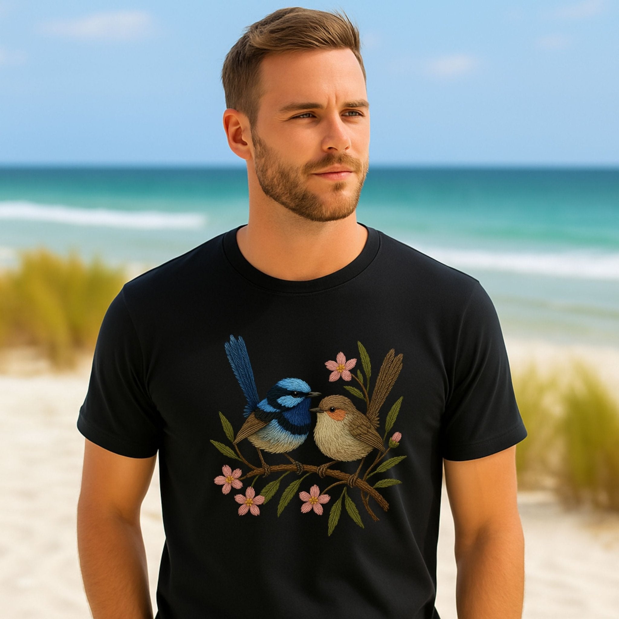 Fairy Wren & Robin T-Shirt – Australian Native Bird Collection - Craig Michael Design