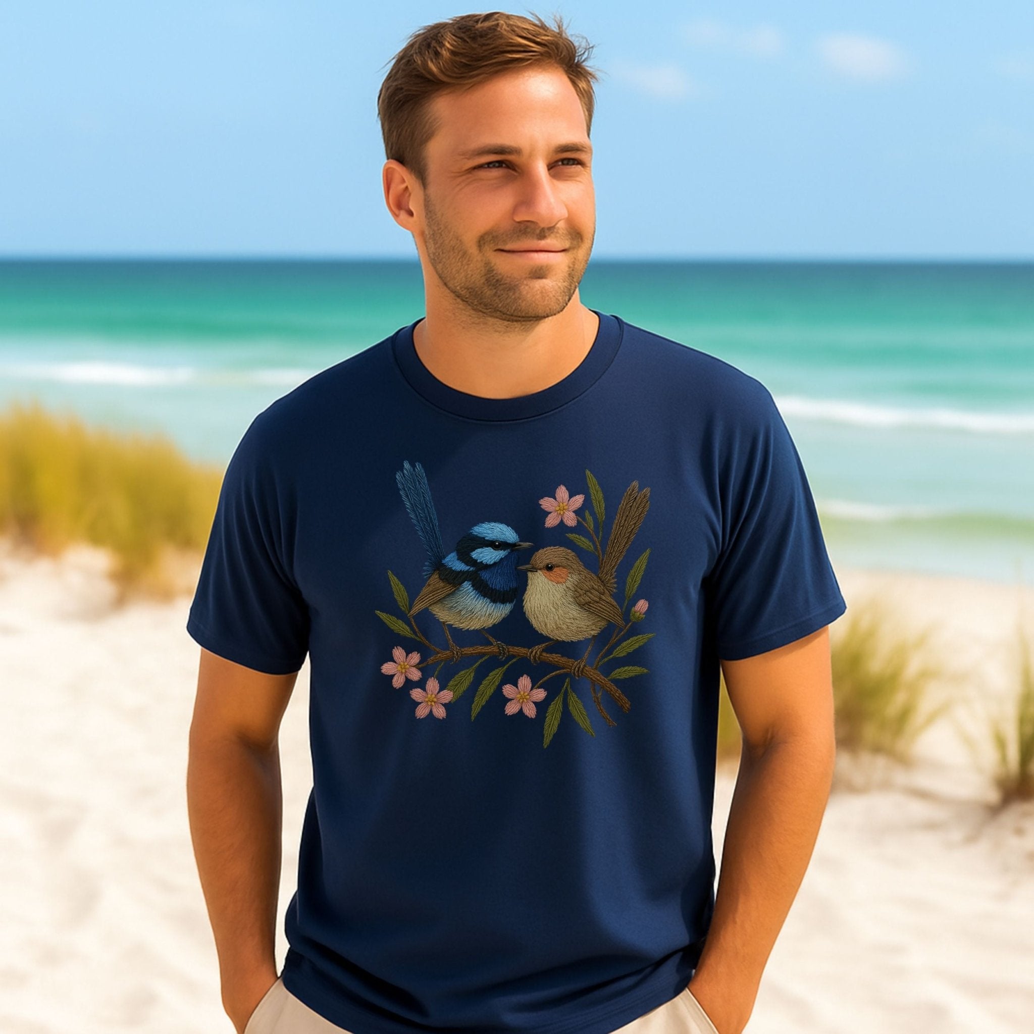 Fairy Wren & Robin T-Shirt – Australian Native Bird Collection - Craig Michael Design