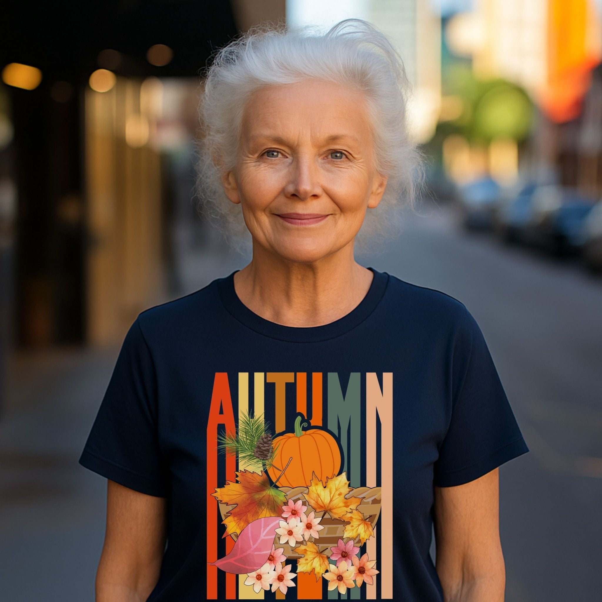 Fall Pumpkin Shirt for Women, Autumn Harvest T-Shirt, Cute Thanksgiving Tee - Craig Michael Design