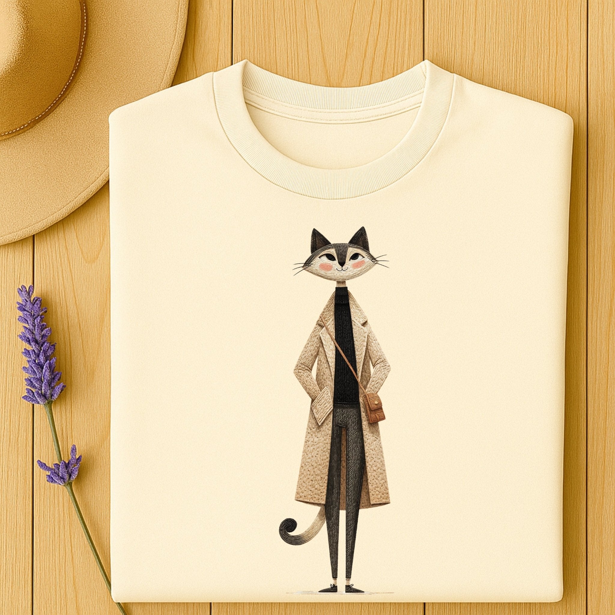 Fashion Cat Shirt, Chic Cat Lady Tee - Craig Michael Design