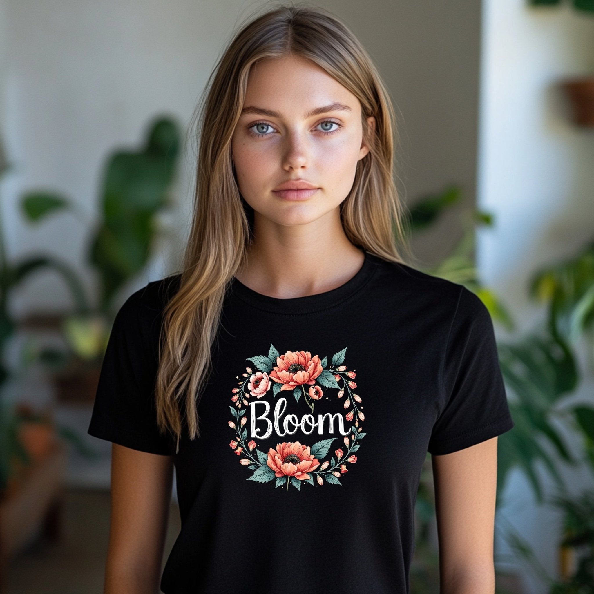 Floral Bloom T-shirt, Beautiful Flower Graphic Tee, Inspirational Bloom Design, Casual Wear Shirt, Unique Gift Idea T-shirt - Craig Michael Design