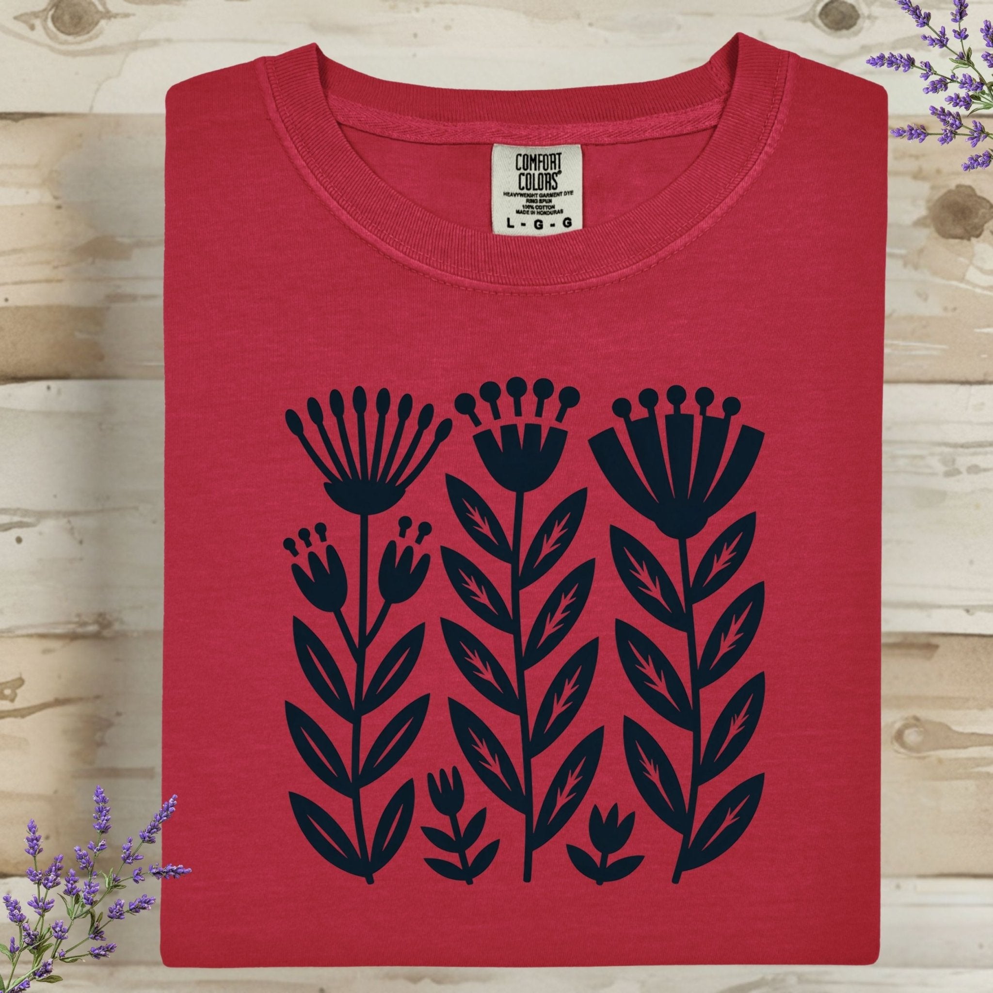 Folk Art Floral T-Shirt – Comfort Colors® - Craig Michael Design