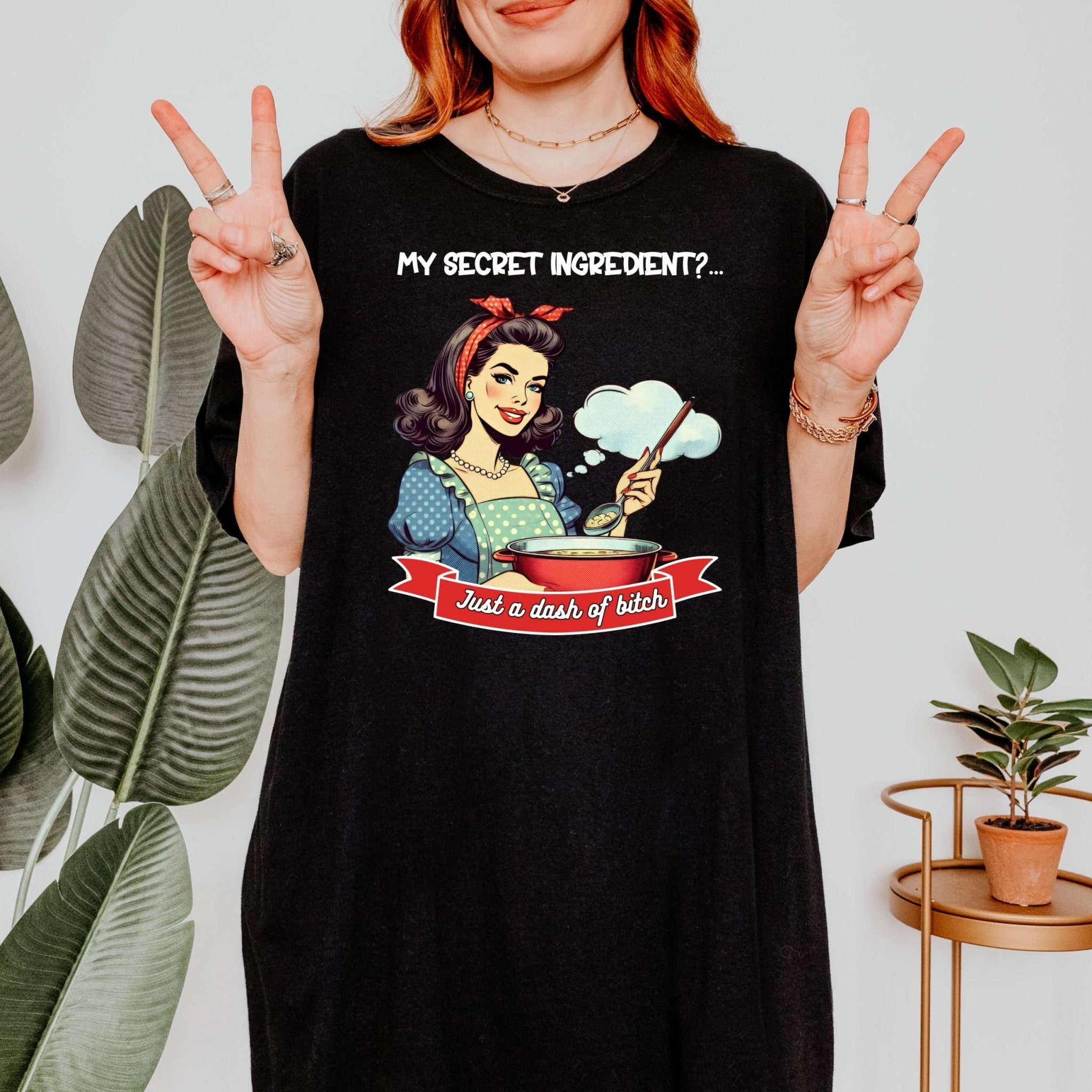 Funny 1950s Cooking T-Shirt, Retro Pin - Up Style Women’s Tee - Craig Michael Design