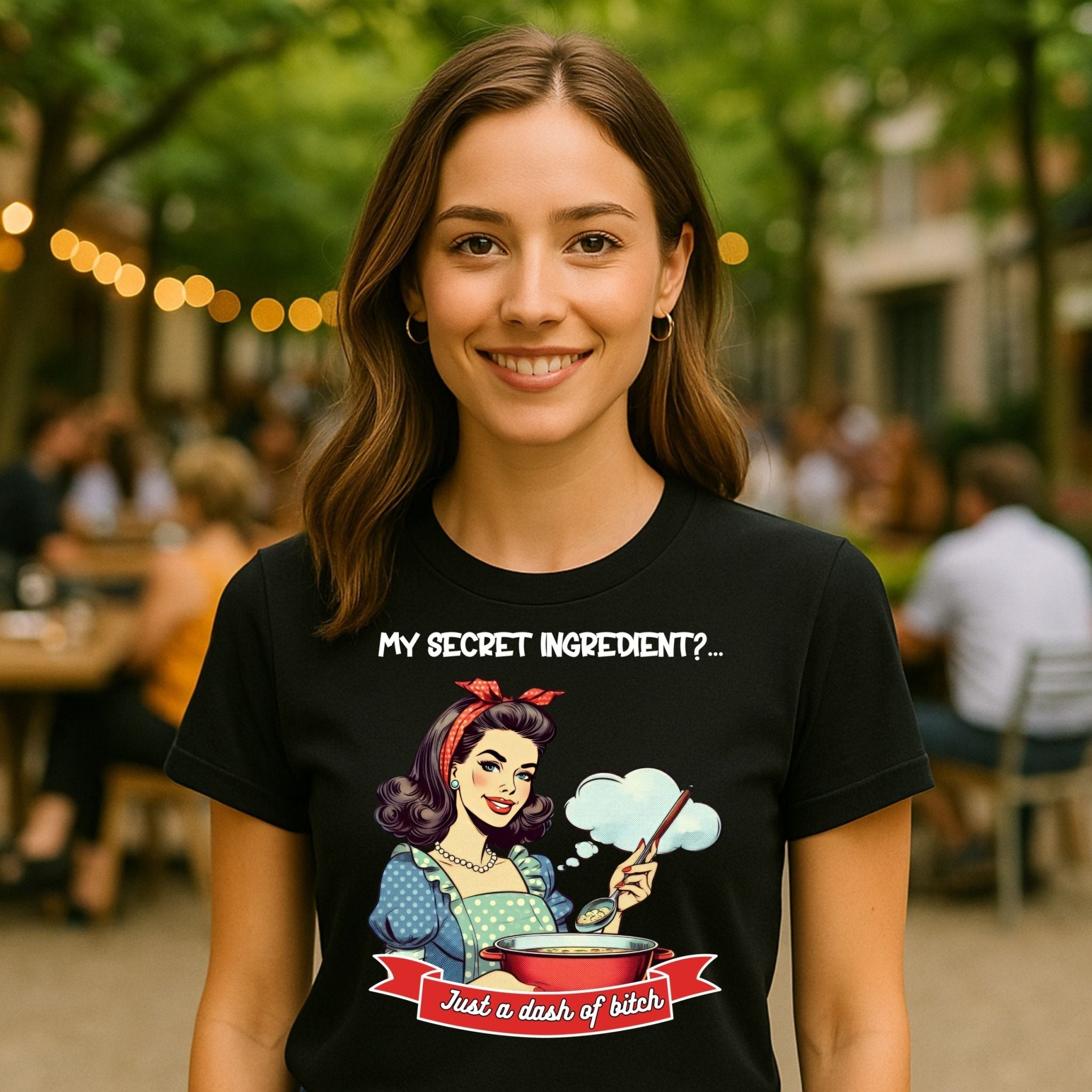 Funny 1950s Cooking T-Shirt, Retro Pin - Up Style Women’s Tee - Craig Michael Design