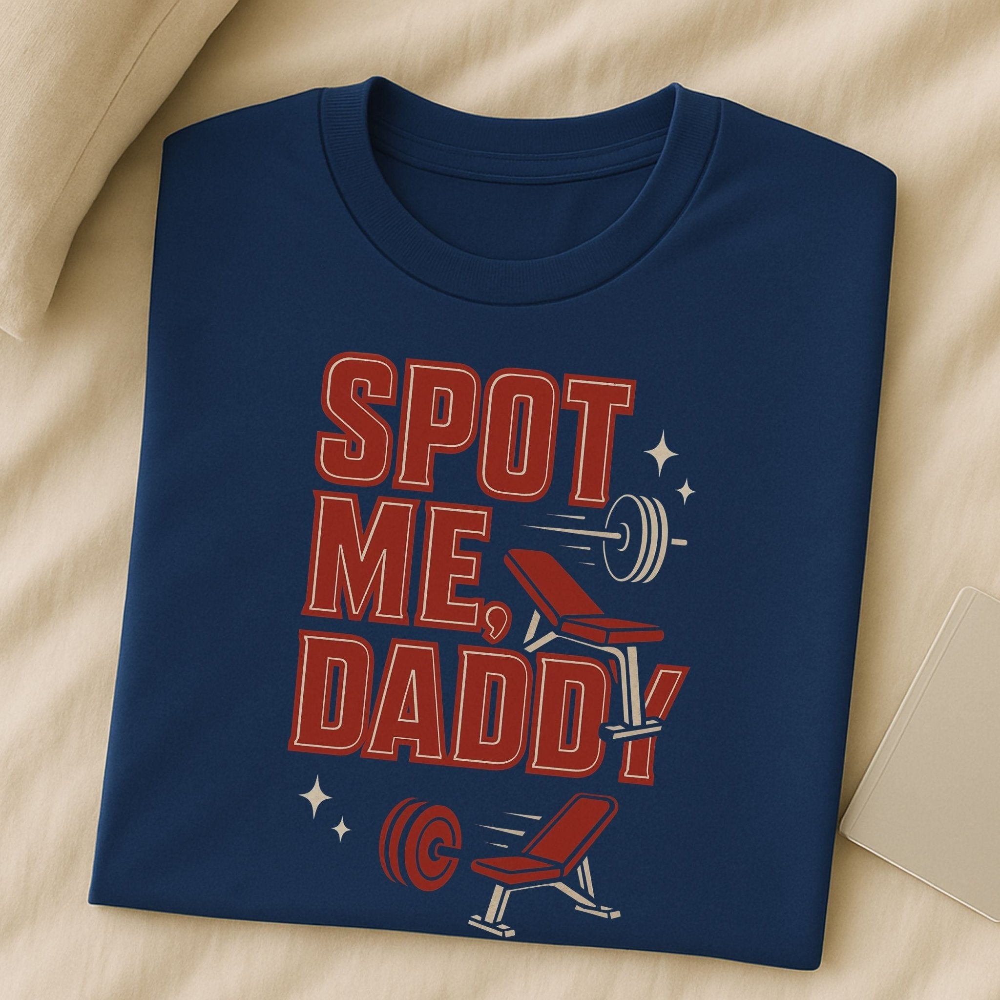 Funny Gay Gym Shirt for Men, Spot Me Daddy T-Shirt, LGBTQ Workout Tee - Craig Michael Design