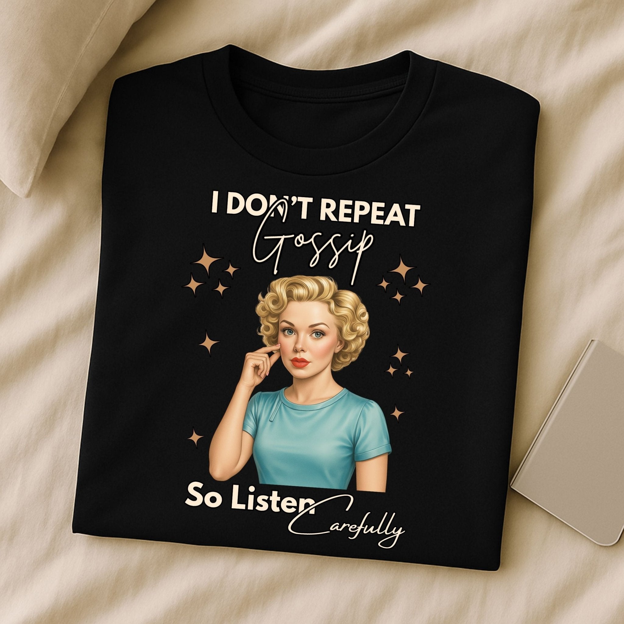 Funny Retro Women’s T-Shirt, Vintage Pin - Up Graphic Tee - Craig Michael Design