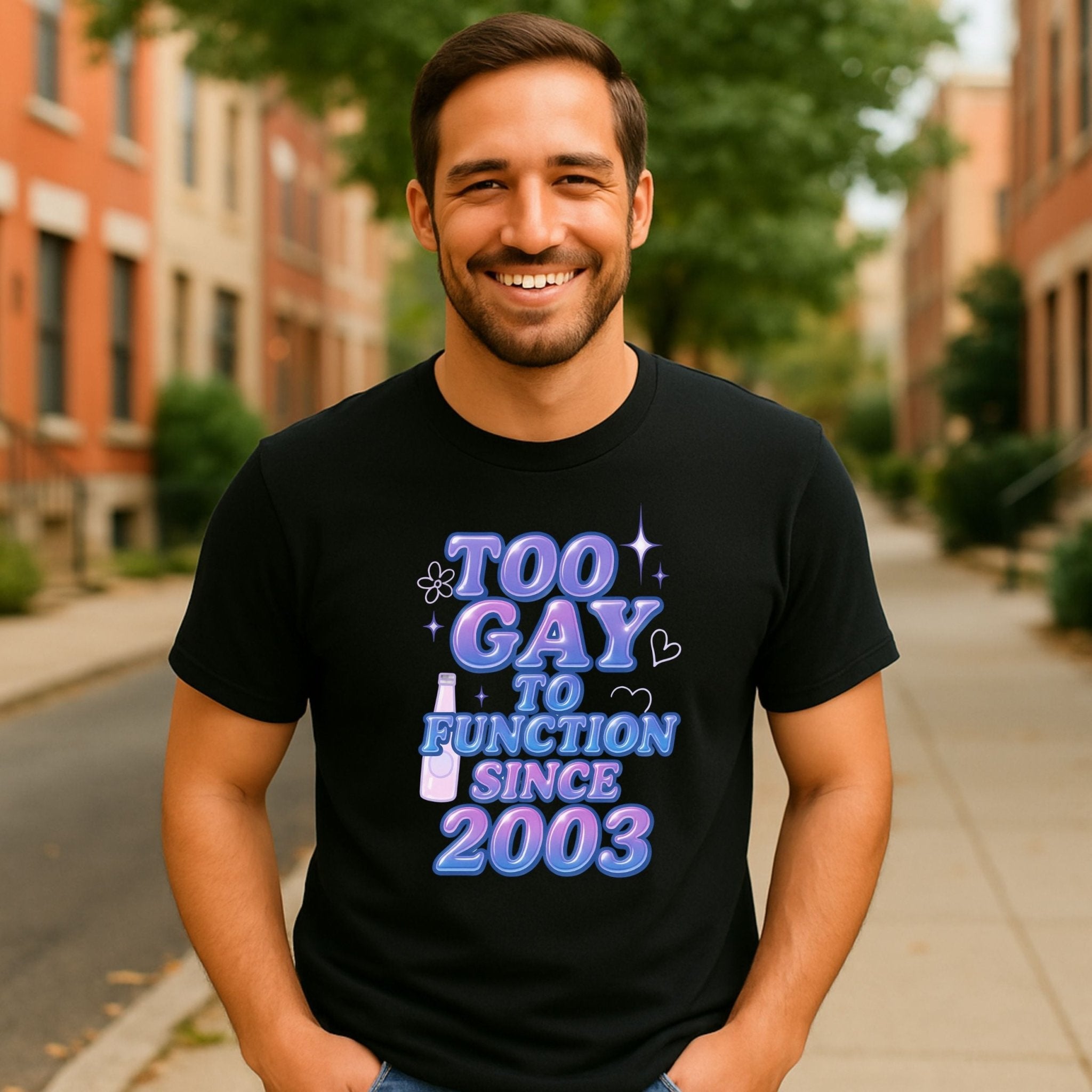 Gay Pride T-Shirt for Men, Bold LGBTQ Graphic Tee - Craig Michael Design