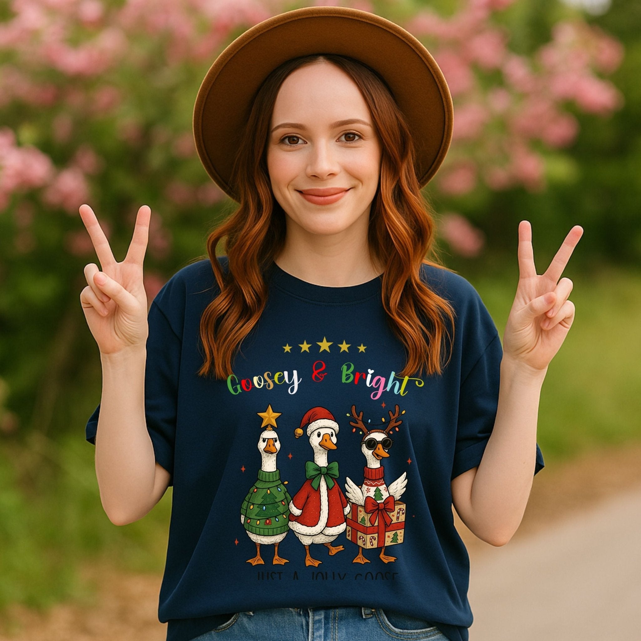 Goosey and Bright Christmas Shirt, Funny Holiday T-Shirt - Craig Michael Design