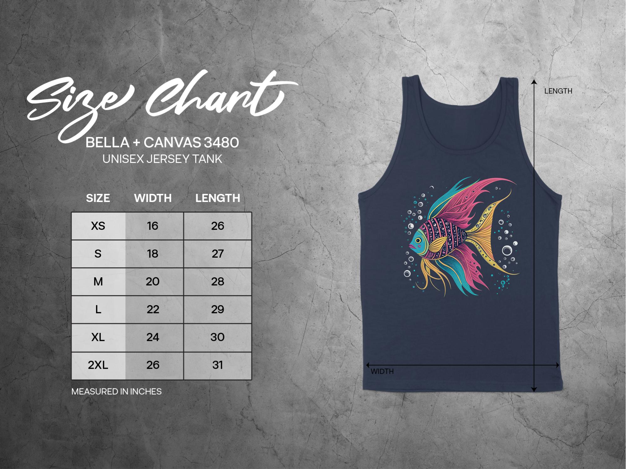 Great Barrier Reef inspired tank top, colorful fish design tank top, mens sleeveless summer t-shirt, marine life graphic tank top - Craig Michael Design