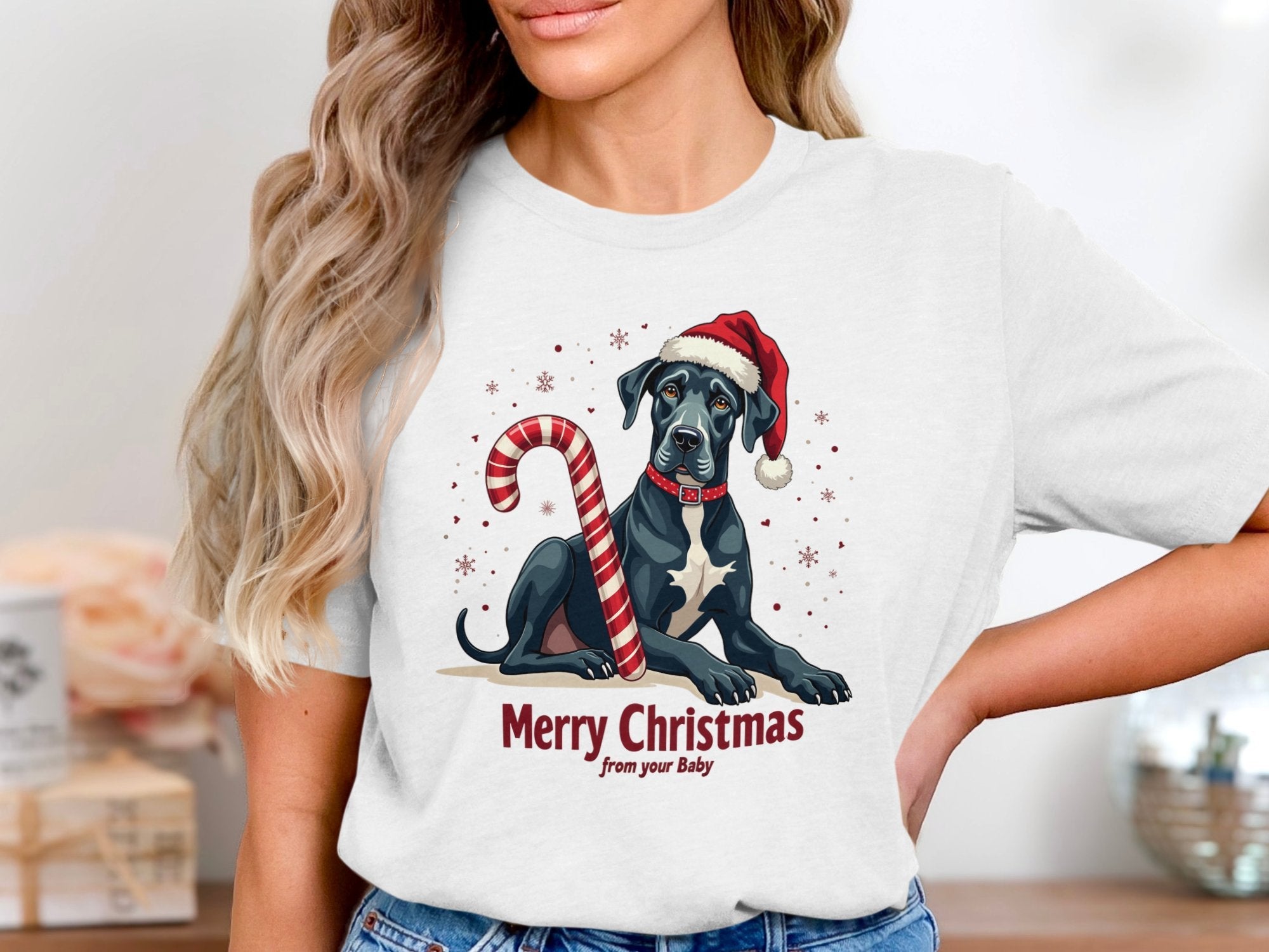 Great Dane Christmas Shirt Merry Christmas Dog Lover Gift Cute Great Dane Tee for Holidays Fun Great Dane Dog Shirt - Craig Michael Design