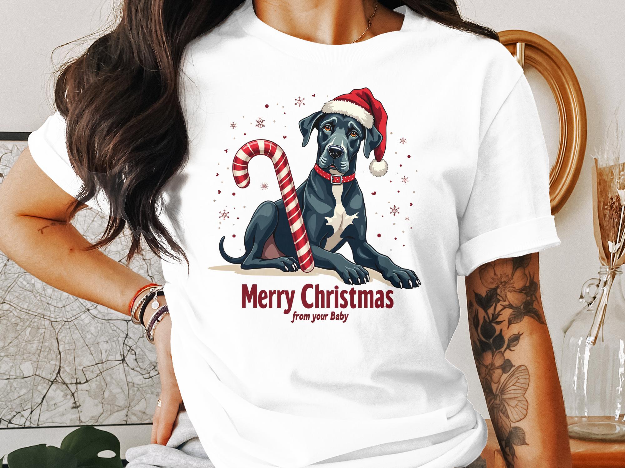 Great Dane Christmas Shirt Merry Christmas Dog Lover Gift Cute Great Dane Tee for Holidays Fun Great Dane Dog Shirt - Craig Michael Design