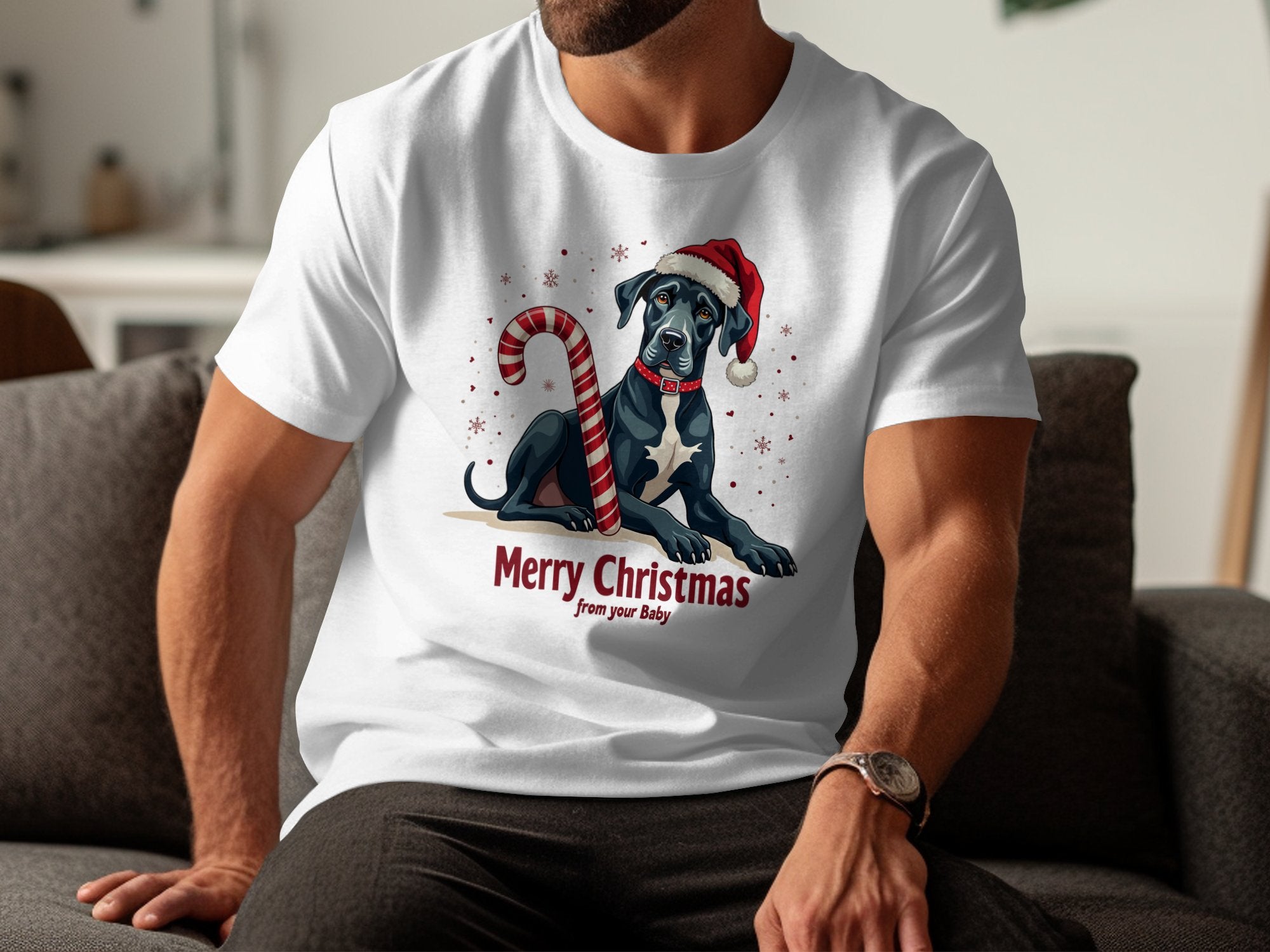 Great Dane Christmas Shirt Merry Christmas Dog Lover Gift Cute Great Dane Tee for Holidays Fun Great Dane Dog Shirt - Craig Michael Design