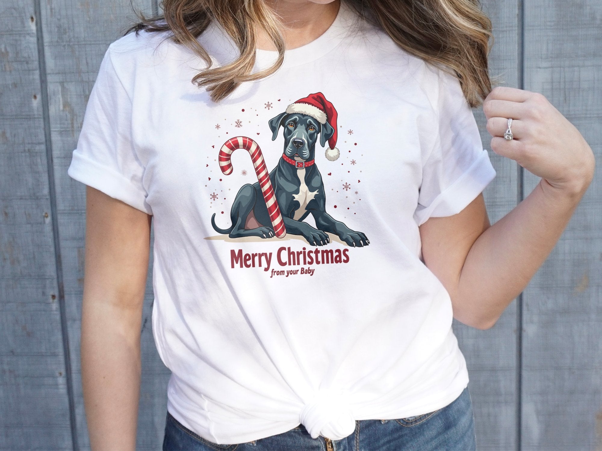 Great Dane Christmas Shirt Merry Christmas Dog Lover Gift Cute Great Dane Tee for Holidays Fun Great Dane Dog Shirt - Craig Michael Design