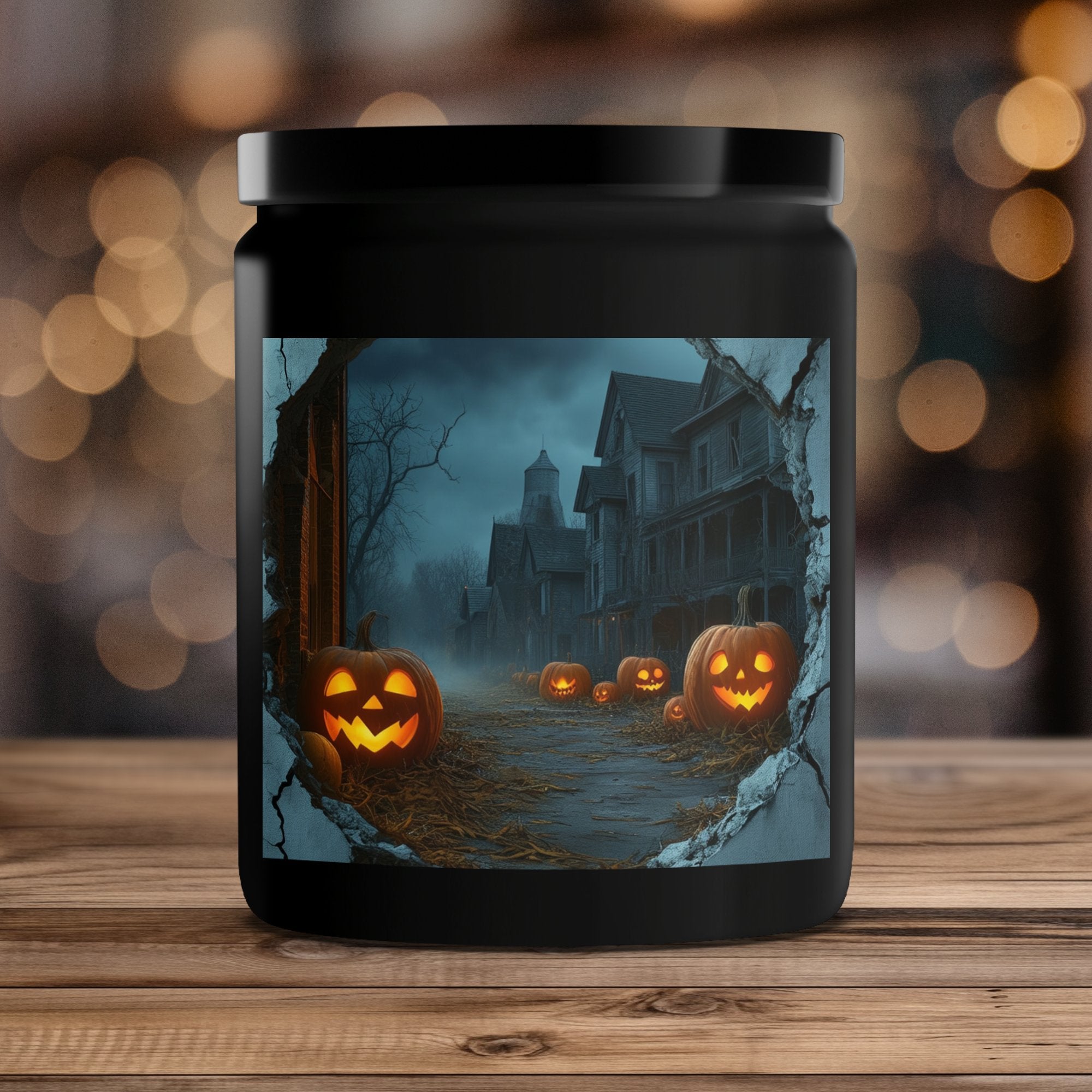 Halloween Pumpkin Scented Candle, Spooky Decor, Jack - O - Lantern Candle, Haunted House Decoration, Fall Autumn Candle - Craig Michael Design