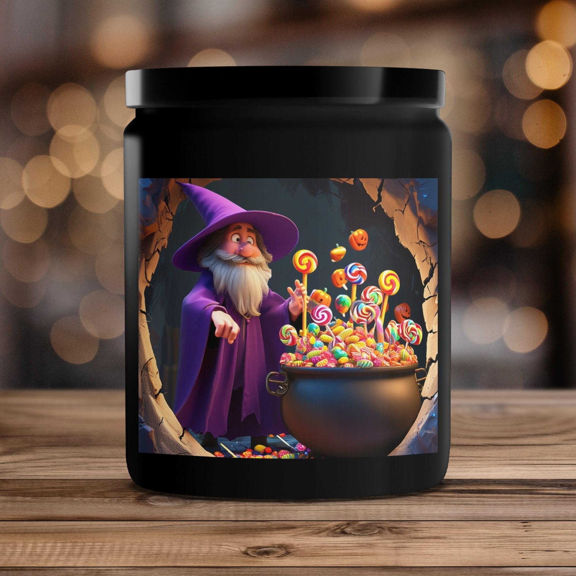 Halloween Wizard Candy Cauldron Candle, Festive Halloween Decoration, Wizard Themed Candle, Unique Halloween Gift Idea - Craig Michael Design