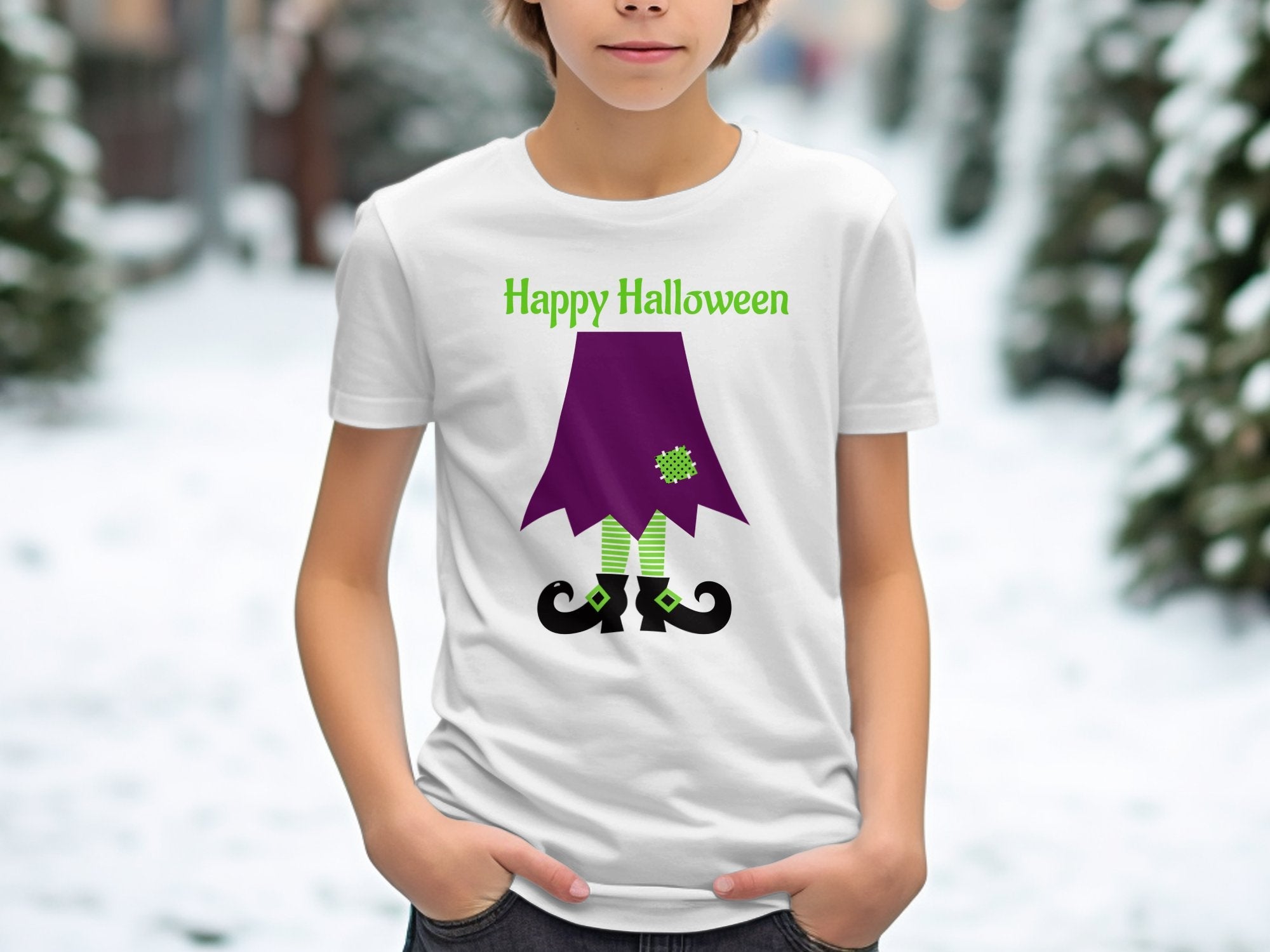 Happy Halloween Shirt, Witch Costume T-Shirt, Funny Halloween Tee, Spooky Season Clothing, Cute Halloween Outfit, Trick or Treat Shirt - Craig Michael Design