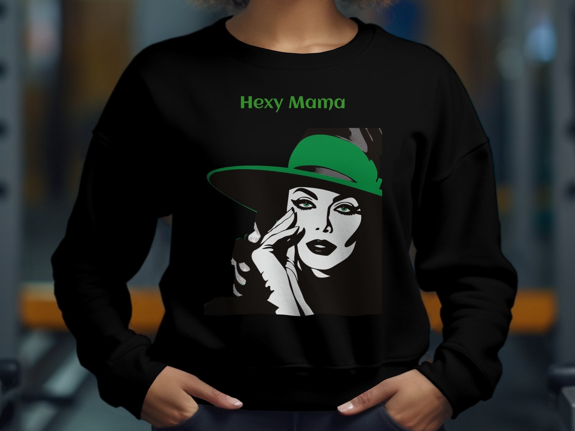 Hexy Mama Long Sleeve Shirt, Halloween Witch Graphic Tee, Spooky Season Apparel, Trendy Women's Fashion - Craig Michael Design