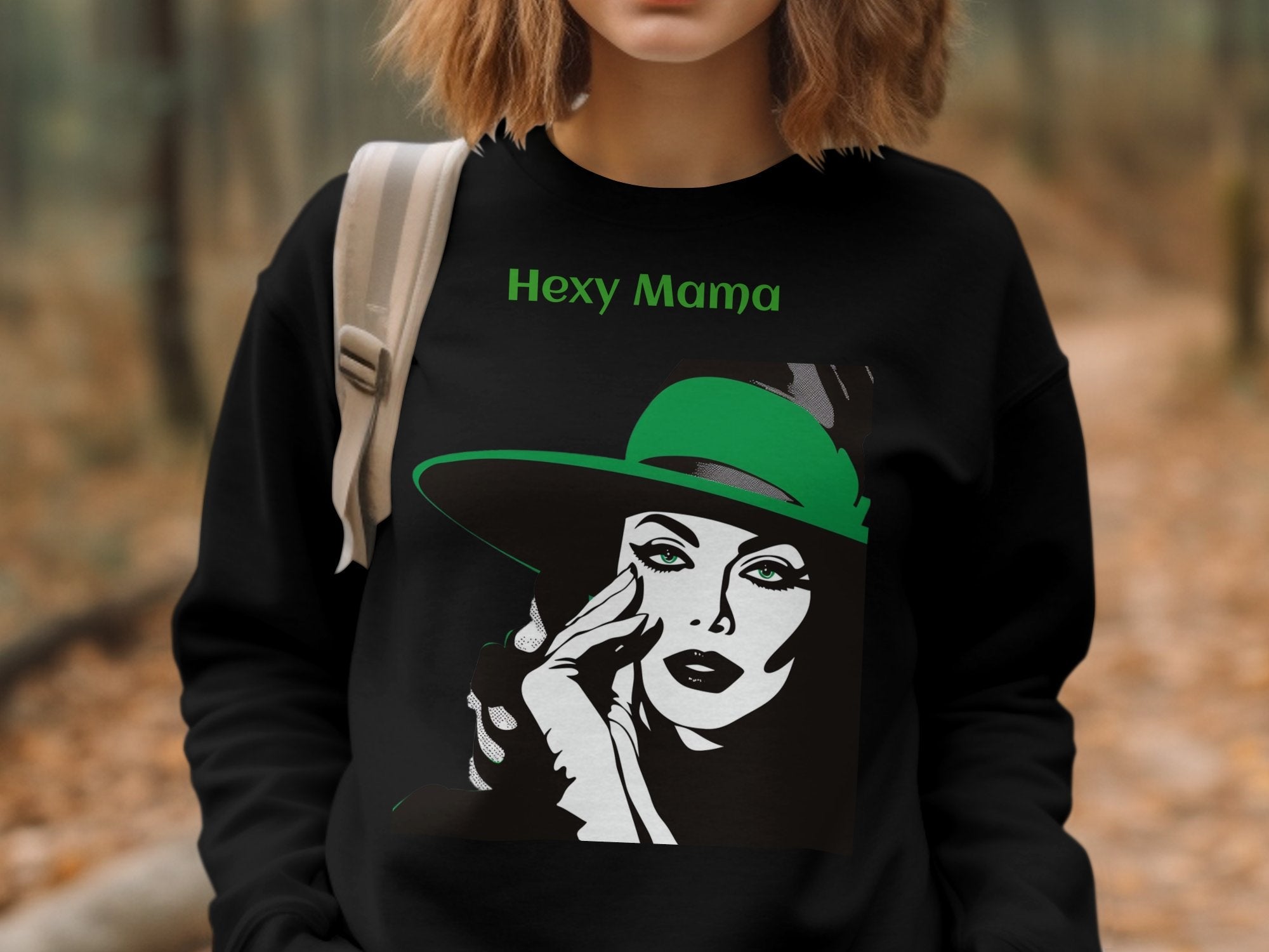 Hexy Mama Long Sleeve Shirt, Halloween Witch Graphic Tee, Spooky Season Apparel, Trendy Women's Fashion - Craig Michael Design