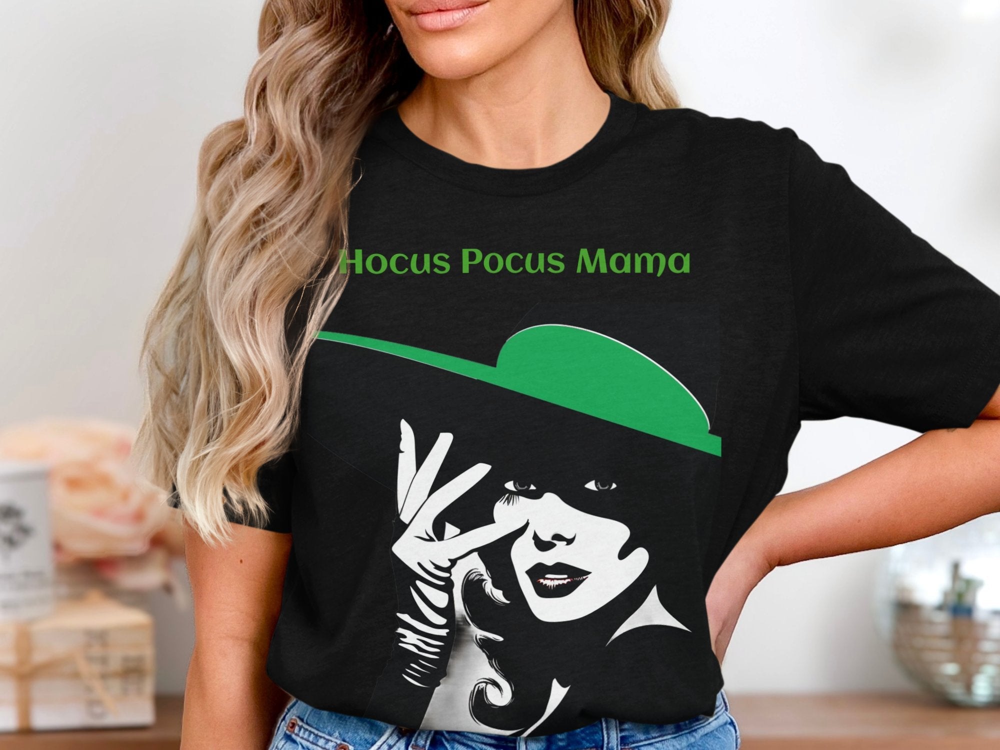 Hocus Pocus Mama Witch Graphic T-Shirt, Halloween Witch Theme Tee, Spooky Season Shirt, Witchy Vibes Apparel, Halloween Costume Top - Craig Michael Design