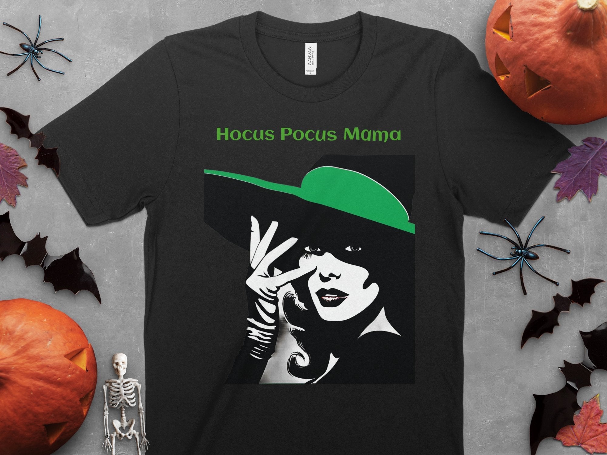 Hocus Pocus Mama Witch Graphic T-Shirt, Halloween Witch Theme Tee, Spooky Season Shirt, Witchy Vibes Apparel, Halloween Costume Top - Craig Michael Design