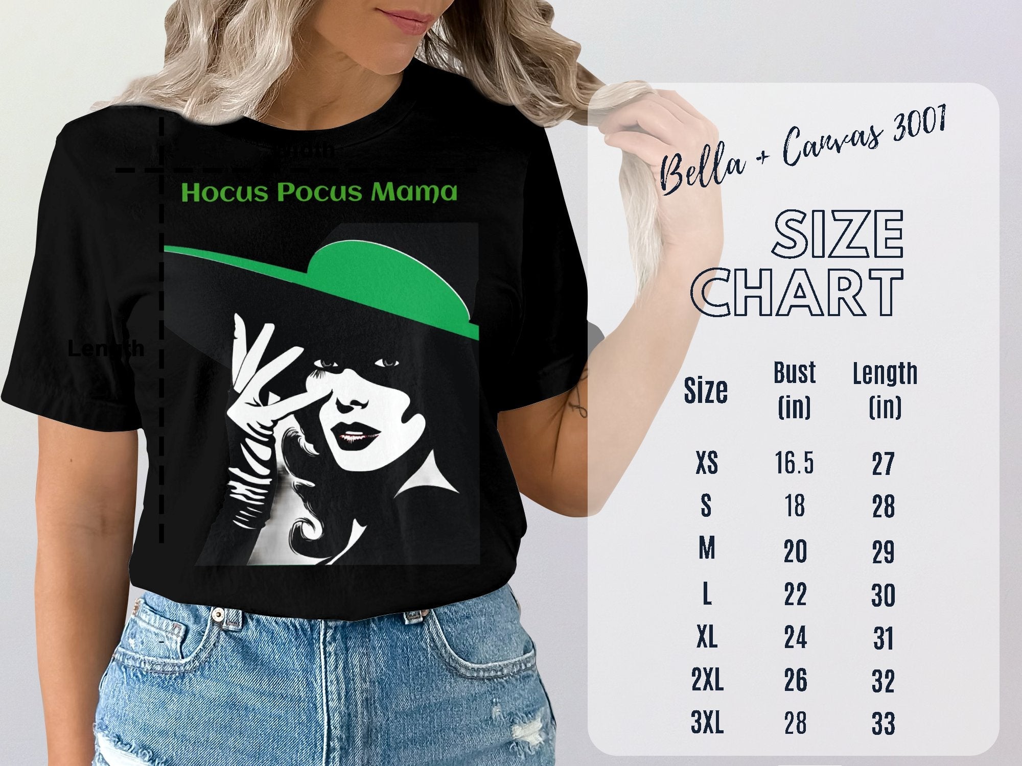 Hocus Pocus Mama Witch Graphic T-Shirt, Halloween Witch Theme Tee, Spooky Season Shirt, Witchy Vibes Apparel, Halloween Costume Top - Craig Michael Design