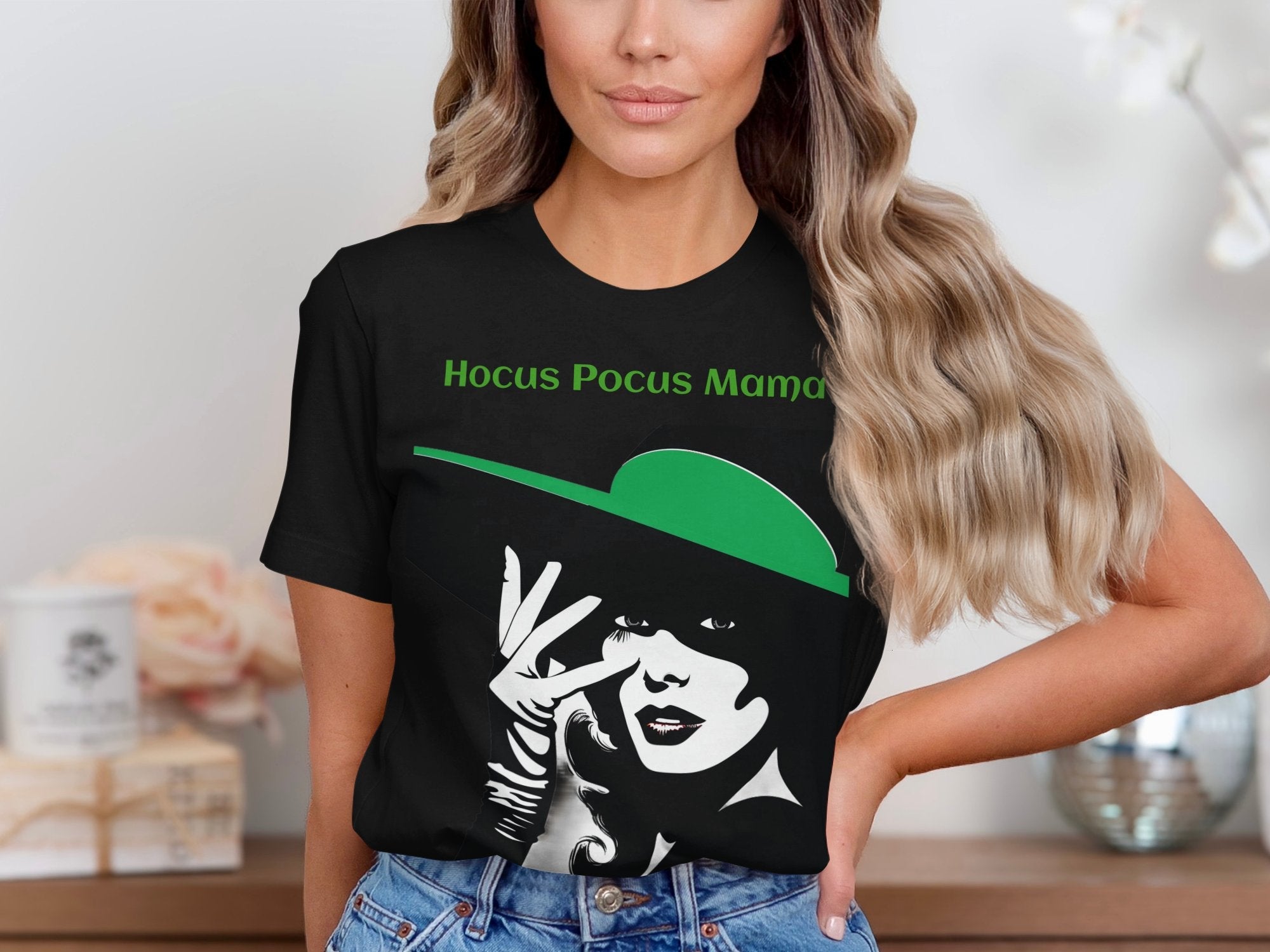 Hocus Pocus Mama Witch Graphic T-Shirt, Halloween Witch Theme Tee, Spooky Season Shirt, Witchy Vibes Apparel, Halloween Costume Top - Craig Michael Design