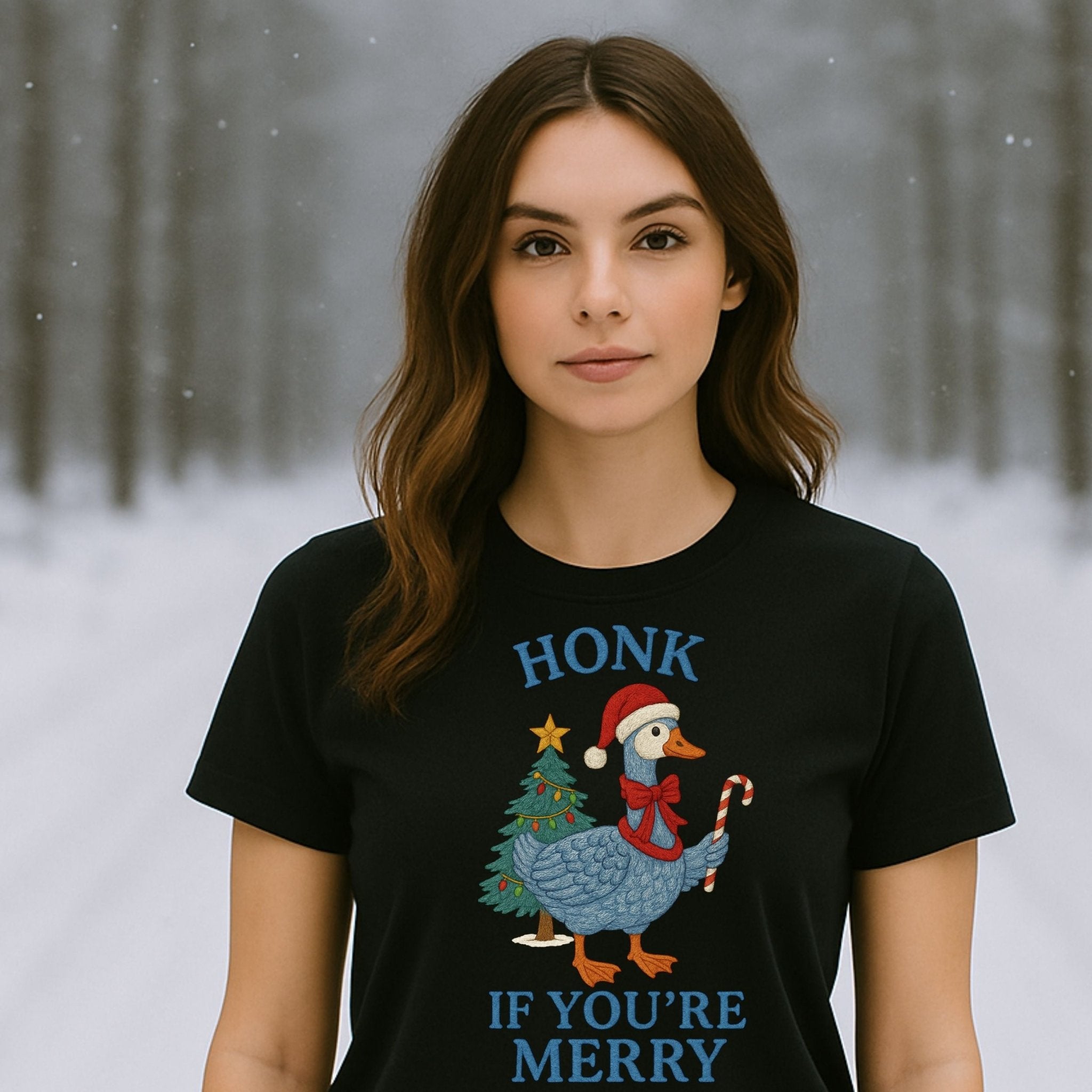 Honk If You’re Merry Christmas Shirt, Funny Goose T-Shirt - Craig Michael Design
