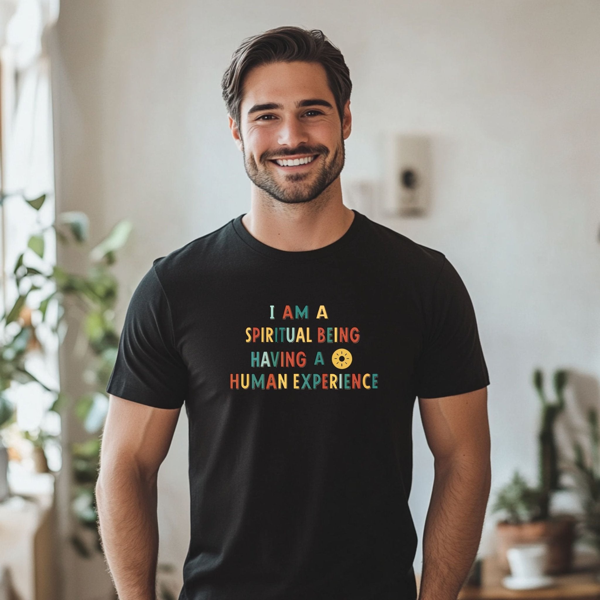 I Am A Spiritual Being Having A Human Experience T-Shirt, Slogan Tee, Inspirational Quote Shirt, Positive Vibes Tee - Craig Michael Design