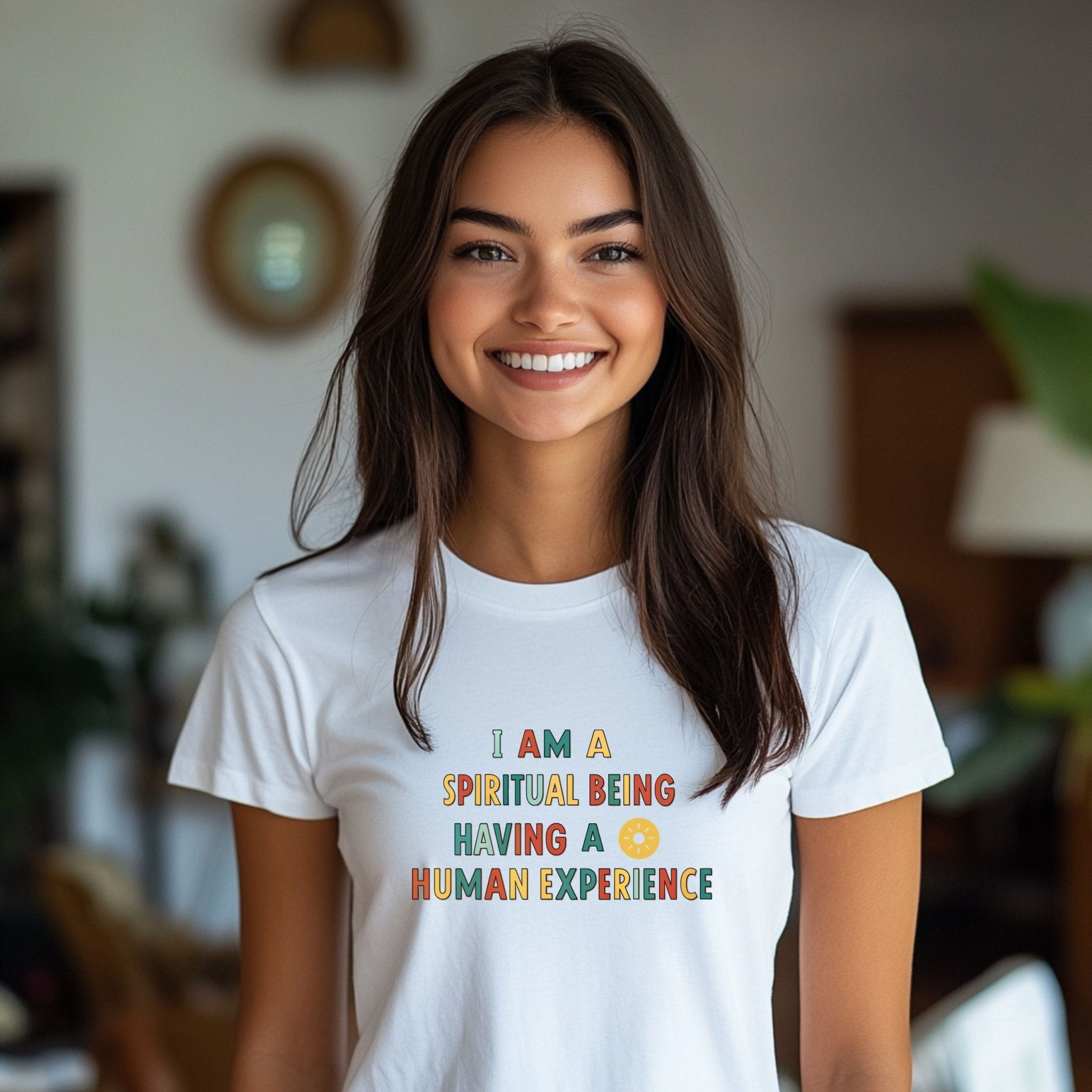 I Am A Spiritual Being Having A Human Experience T-Shirt, Slogan Tee, Inspirational Quote Shirt, Positive Vibes Tee - Craig Michael Design