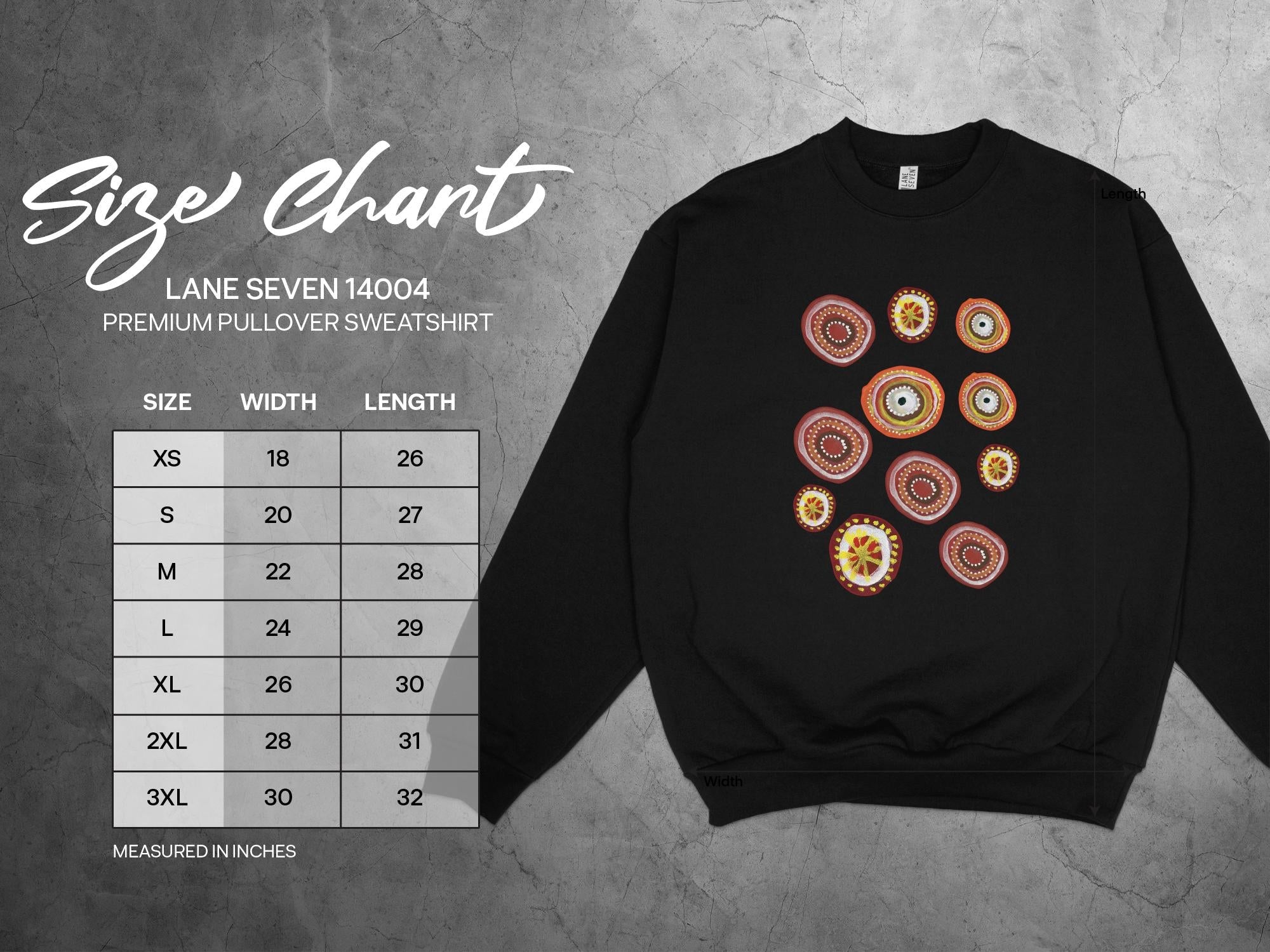 Indigenous Australian Dot Painting Long Sleeve T-Shirt, Unique Artistic Design, Colorful Dot Art Tee, Boho Casual Wear - Craig Michael Design