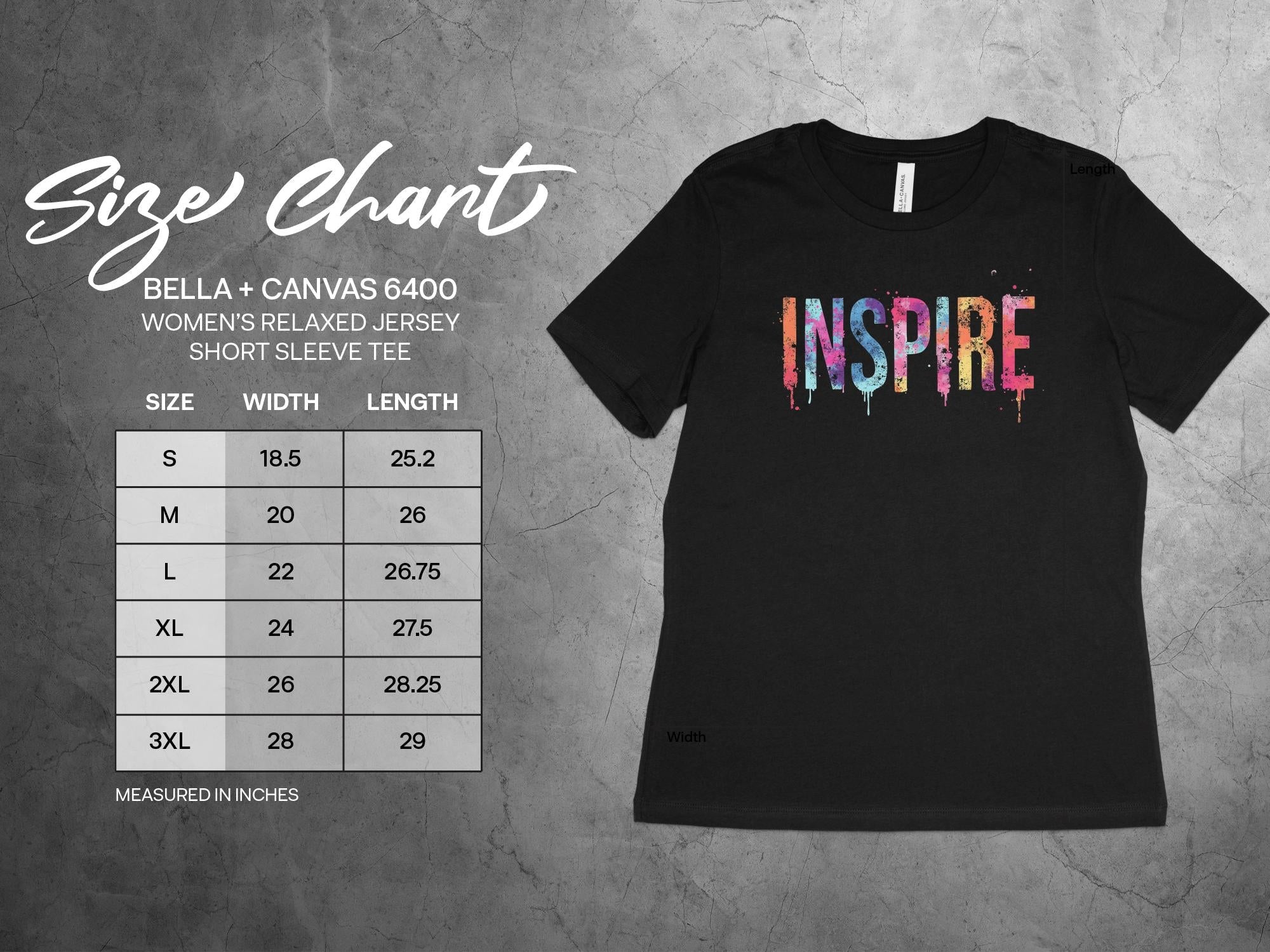 Inspire Graphic Tee Shirt, Colorful Inspire Tshirt, Motivational Quote Tee, Positive Vibes T Shirt, Inspirational Graphic Tshirt - Craig Michael Design