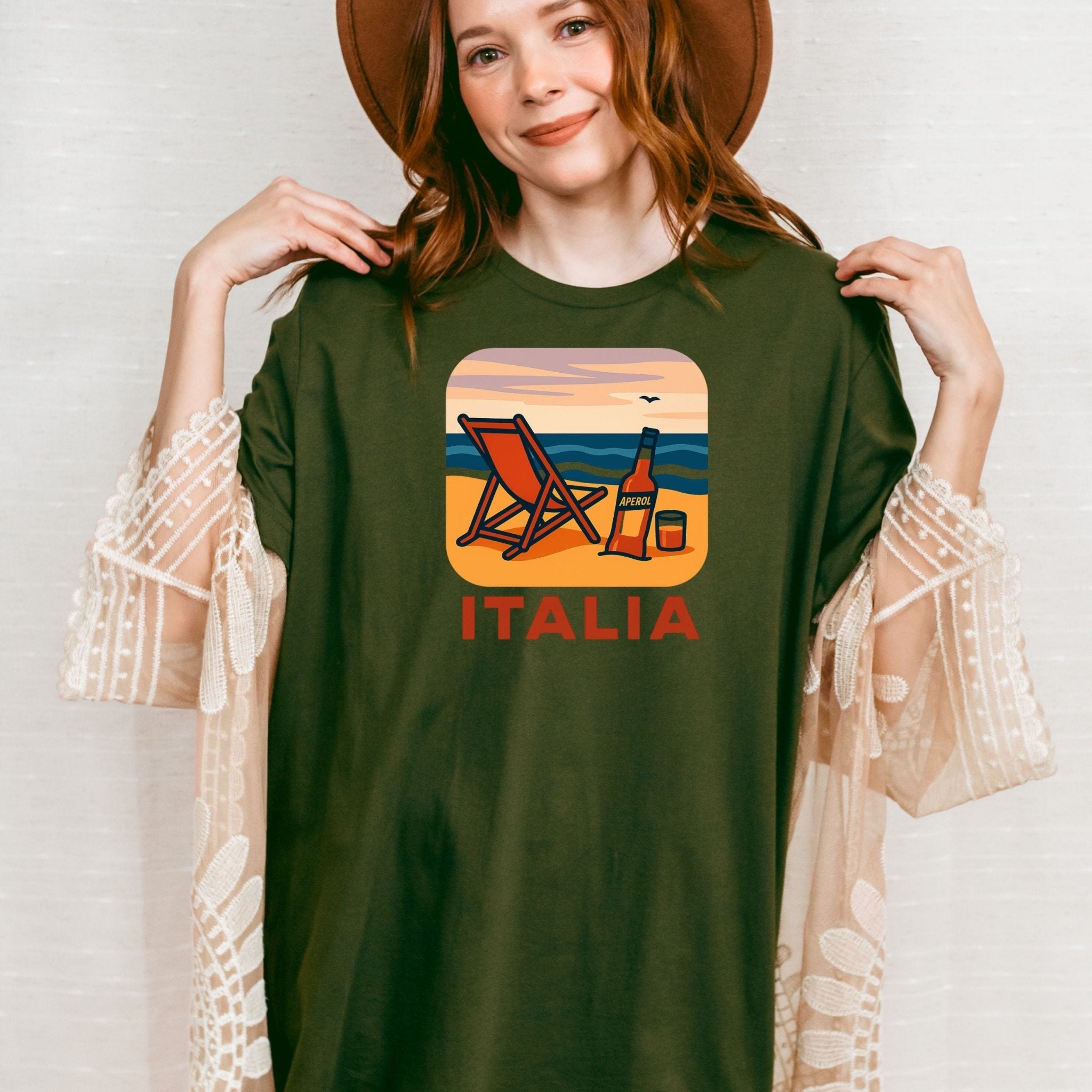 Italia Beach T-Shirt, Italian Summer Tee - Craig Michael Design