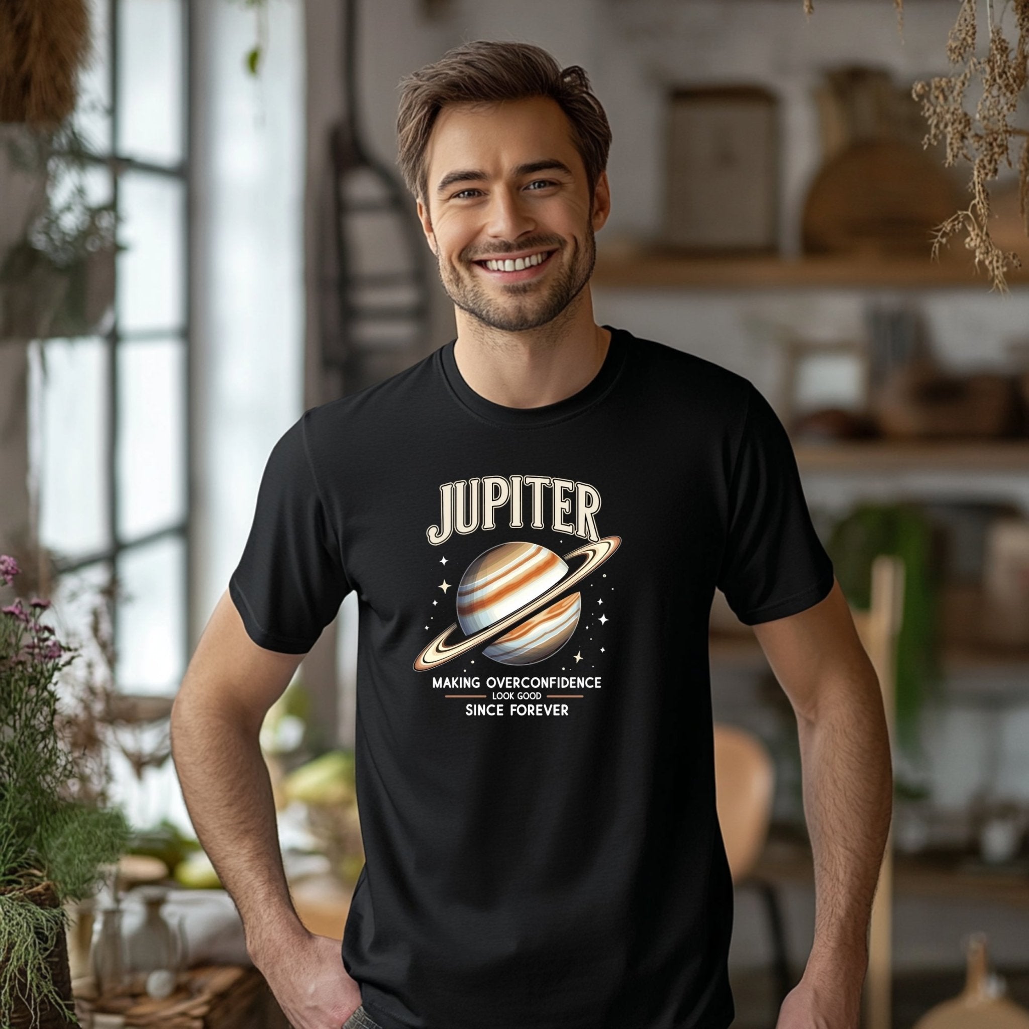 Jupiter Astrology T Shirt, Making Overconfidence Look Good, Unique Astrology Gift, Trendy Astrological Tee, Planet Design Shirt - Craig Michael Design