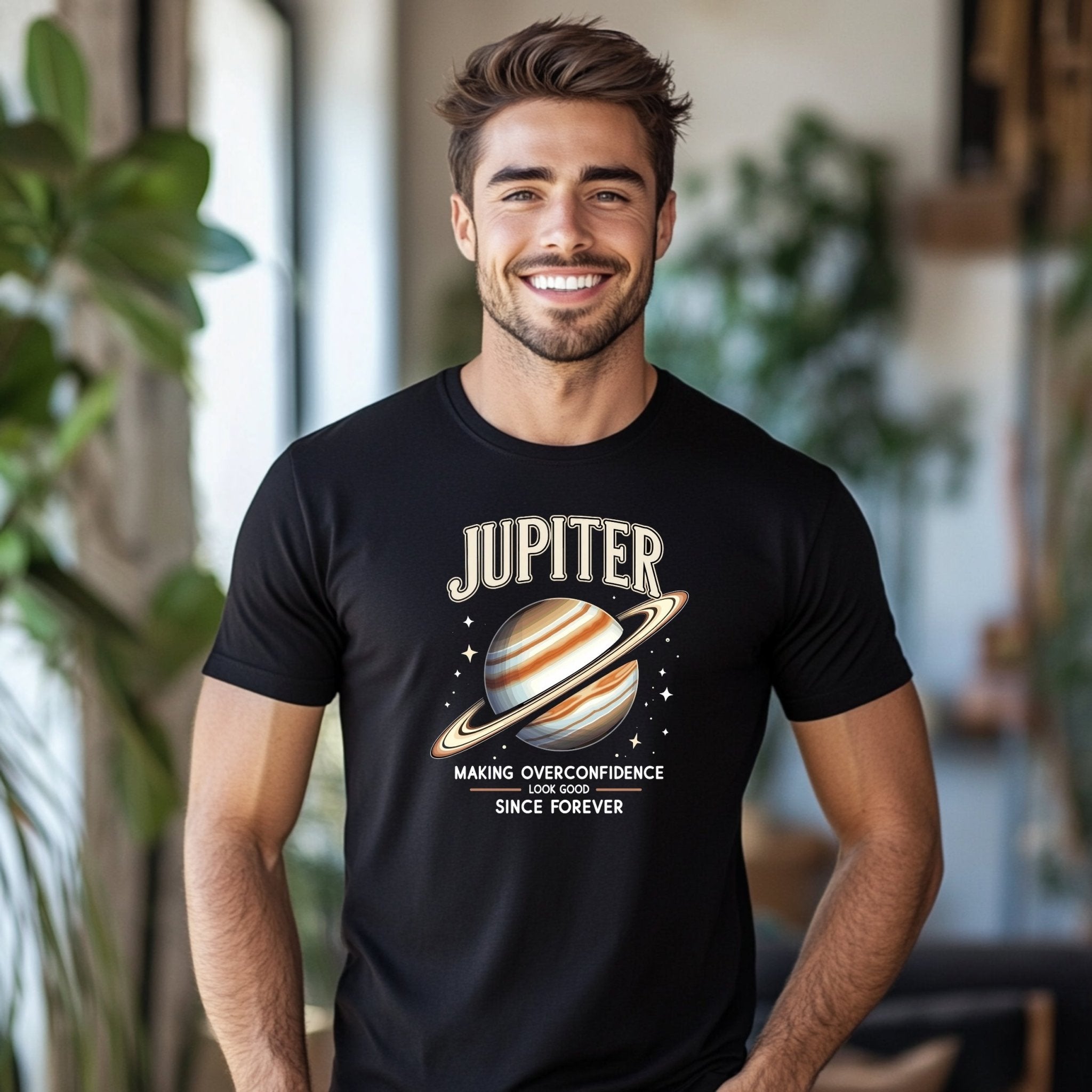 Jupiter Astrology T Shirt, Making Overconfidence Look Good, Unique Astrology Gift, Trendy Astrological Tee, Planet Design Shirt - Craig Michael Design